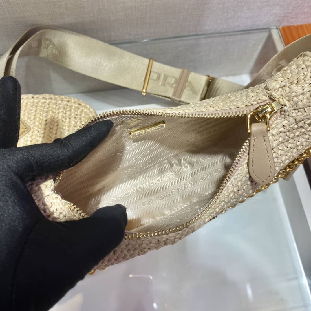 Prada Re-edition 2005 Raffia Replica Bag