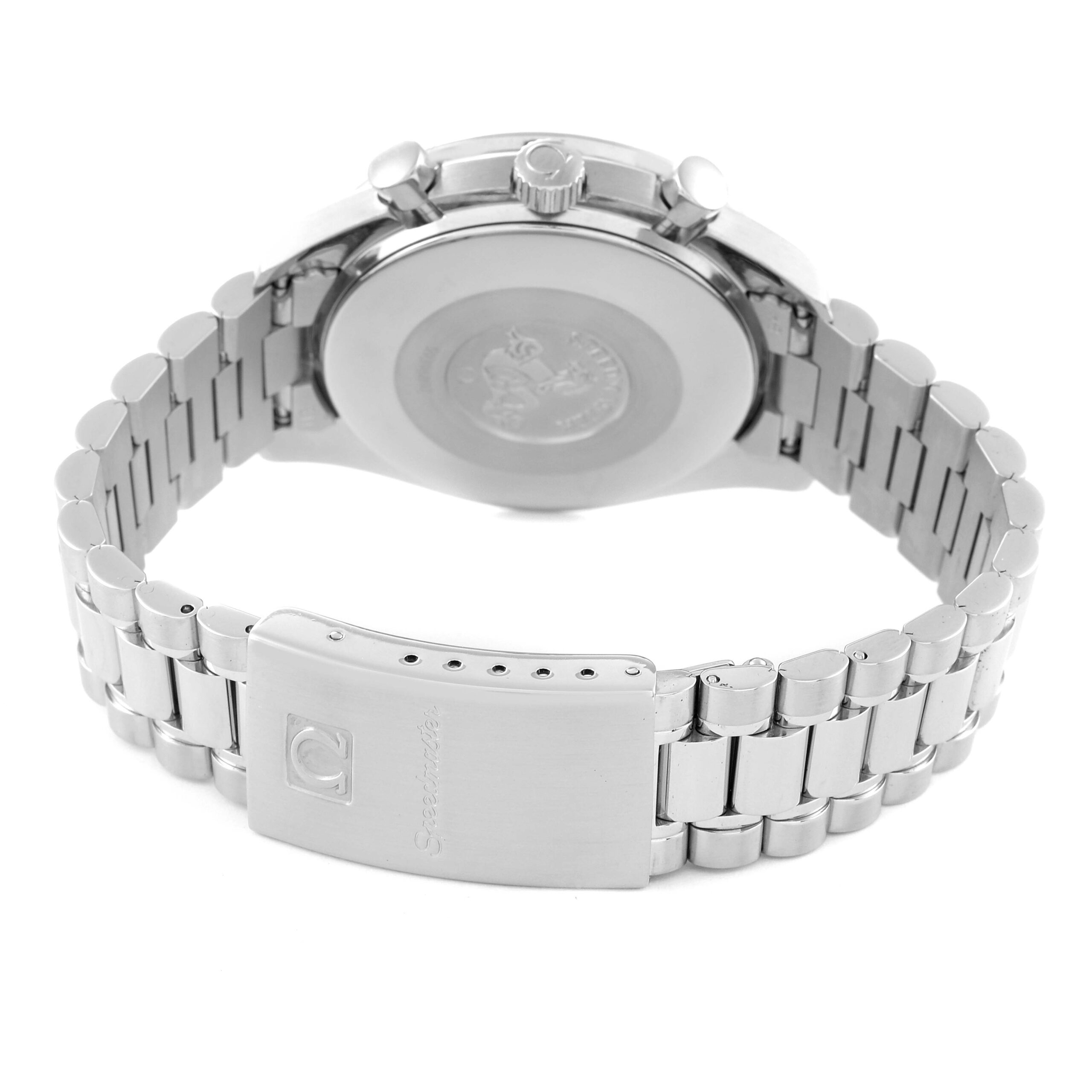 Omega Speedmaster Reduced Hesalite Chronograph Steel Mens Watch 3510.50.00