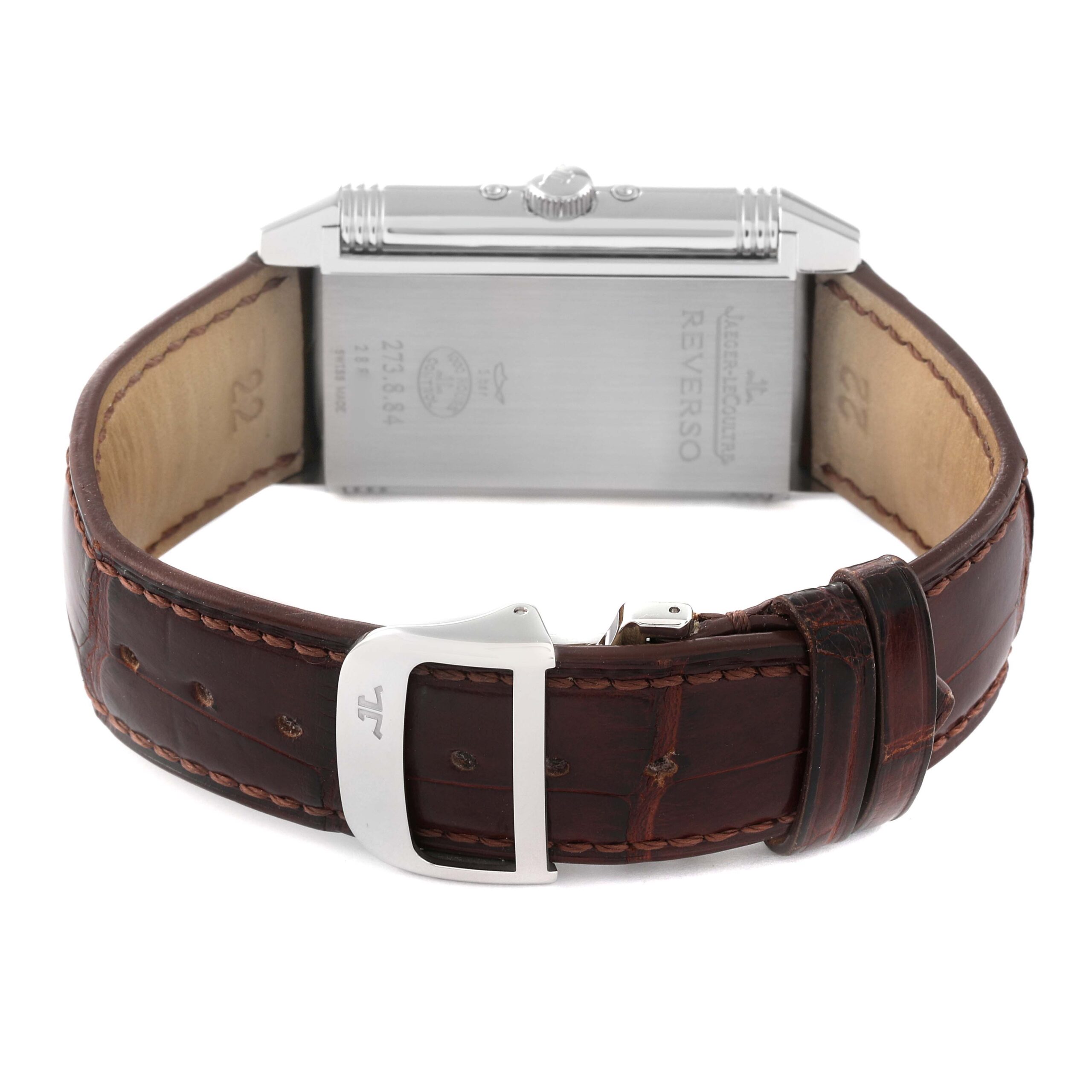 Jaeger LeCoultre Grande Reverso Moonphase Steel Mens Watch 273.8.84 Q3758420