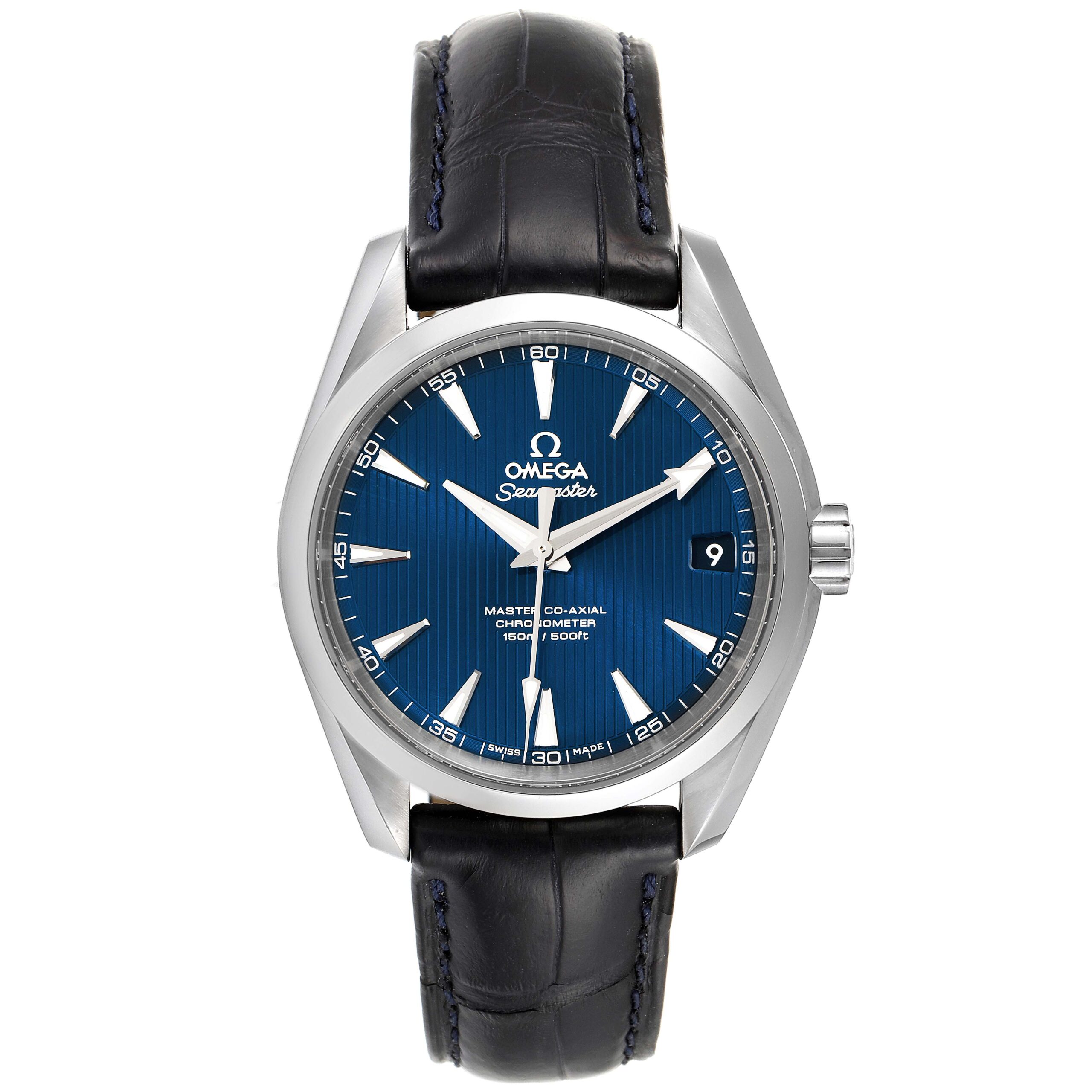 Omega Seamaster Aqua Terra Blue Dial Watch 231.13.39.21.03.001 Box Card