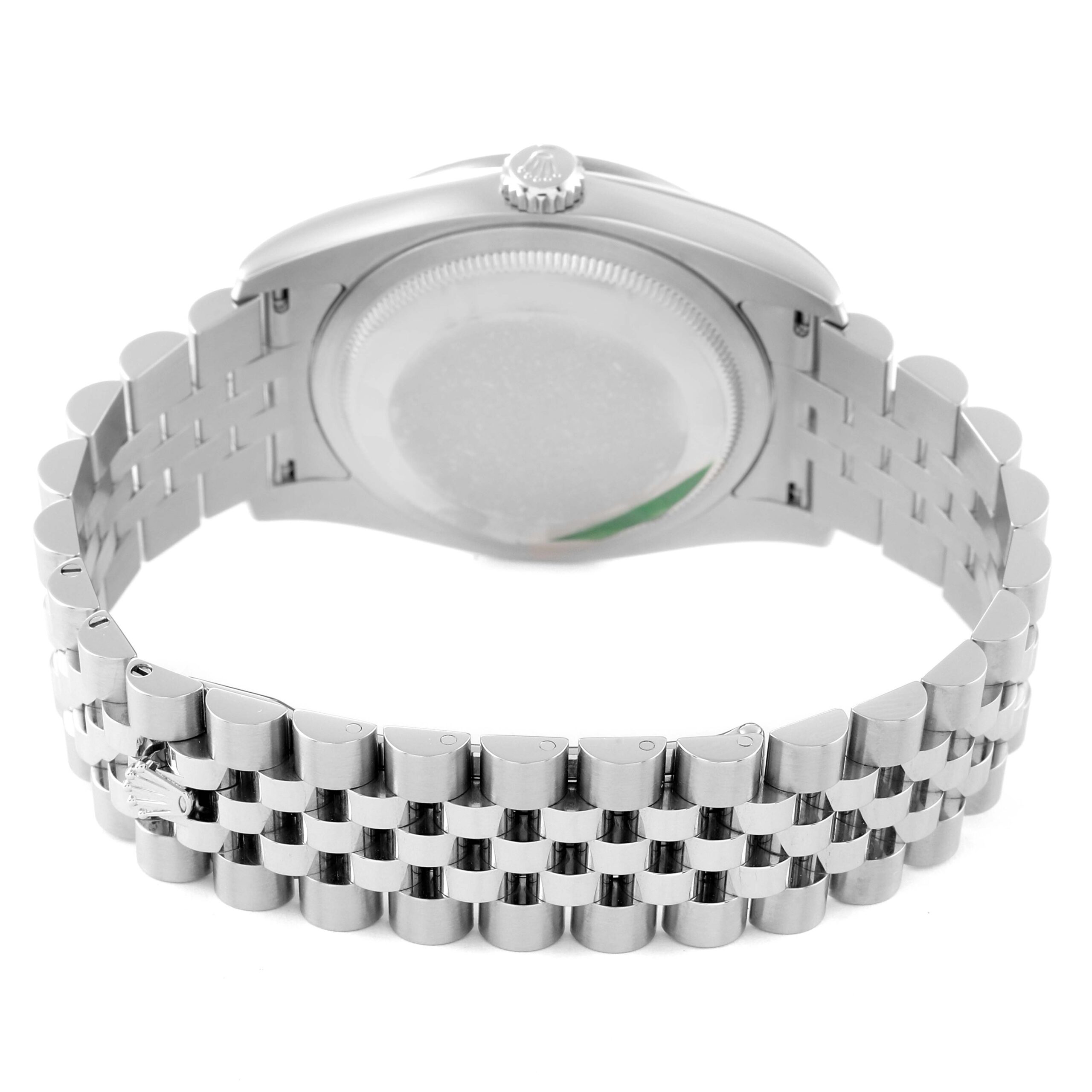 Rolex Datejust Mother of Pearl Diamond Steel Mens Watch 116244 Box Card  #x2B; 1 Watch Link