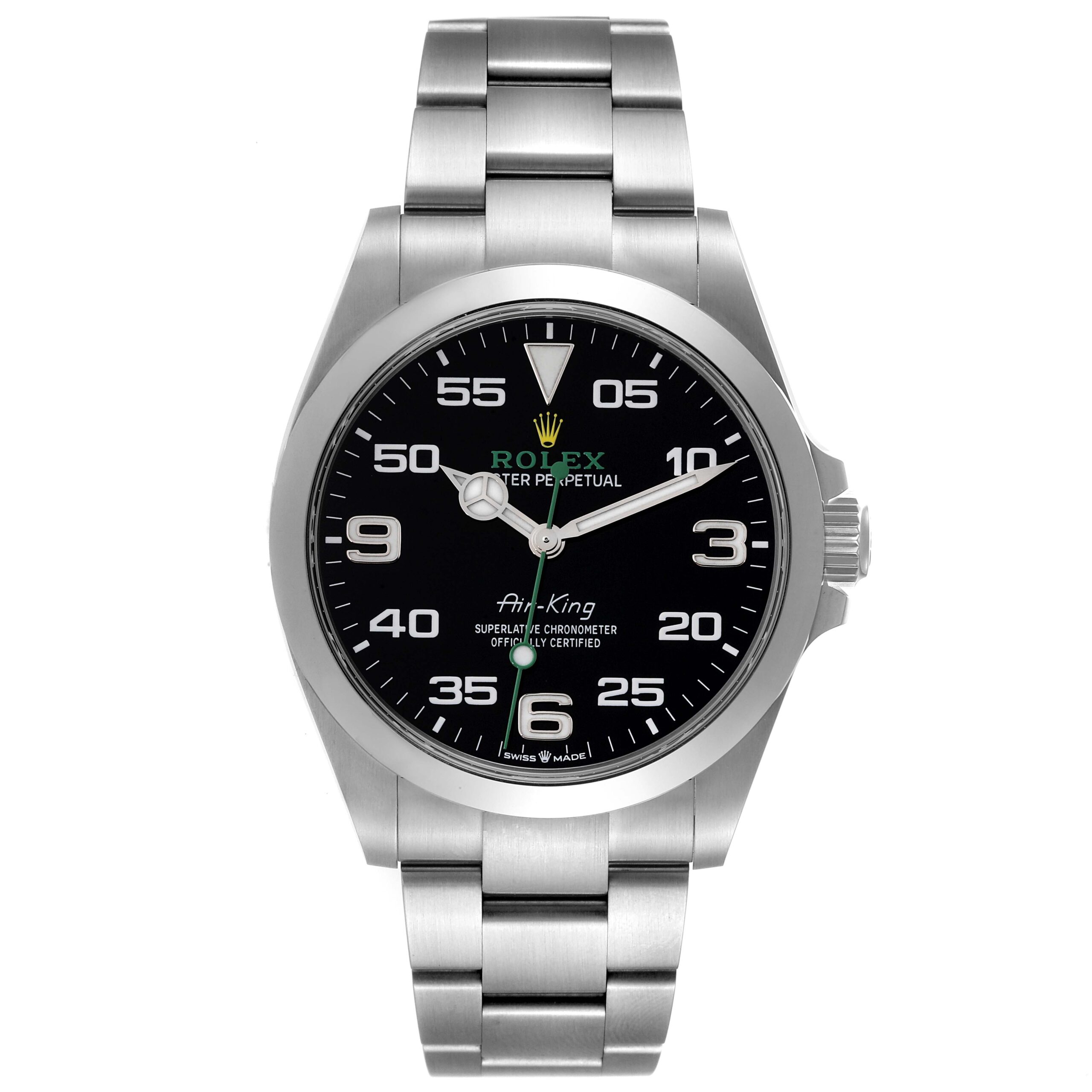 Rolex Oyster Perpetual Air King Black Dial Steel Mens Watch 126900 Unworn