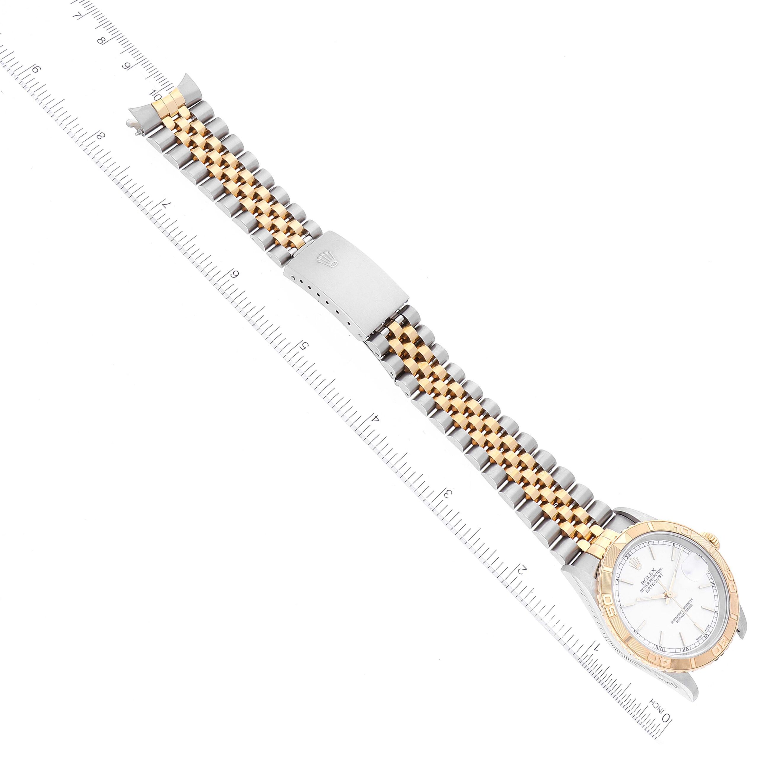 Rolex Datejust Turnograph Steel Yellow Gold Mens Watch 16263