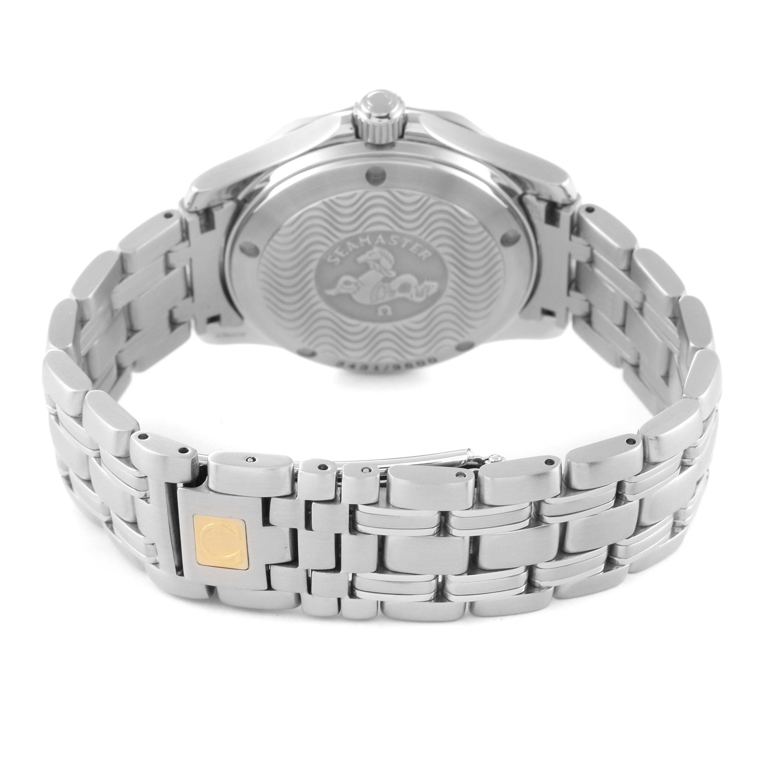 Omega Seamaster Midsize Jacques Mayol Blue Dial Steel Limited Edition Mens Watch 2554.80.00 Box Card