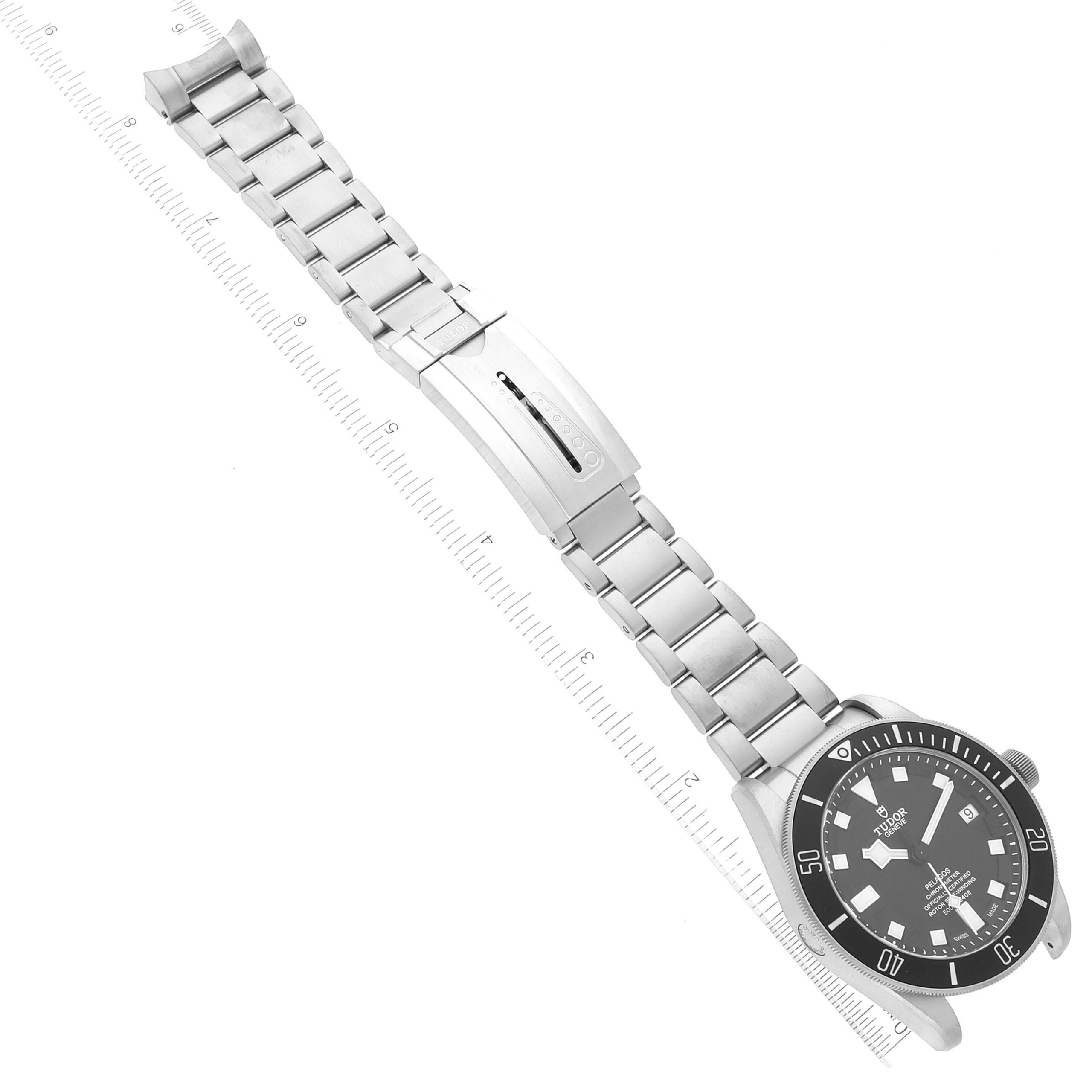 Tudor Pelagos Black Dial Titanium Mens Watch 25600TN Box Card