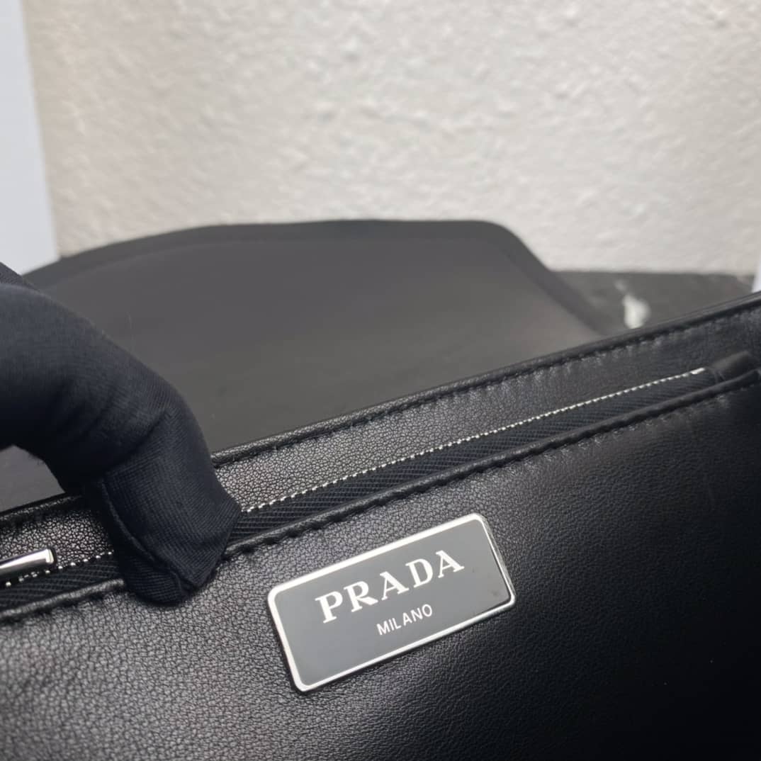 Prada Pocket Nylon And Brushed Leather Replica Bag