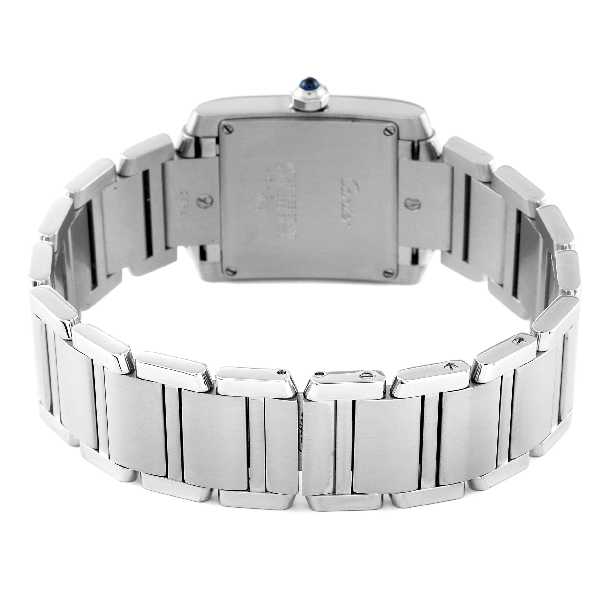 Cartier Tank Francaise Midsize Silver Dial Steel Ladies Watch W51003Q3