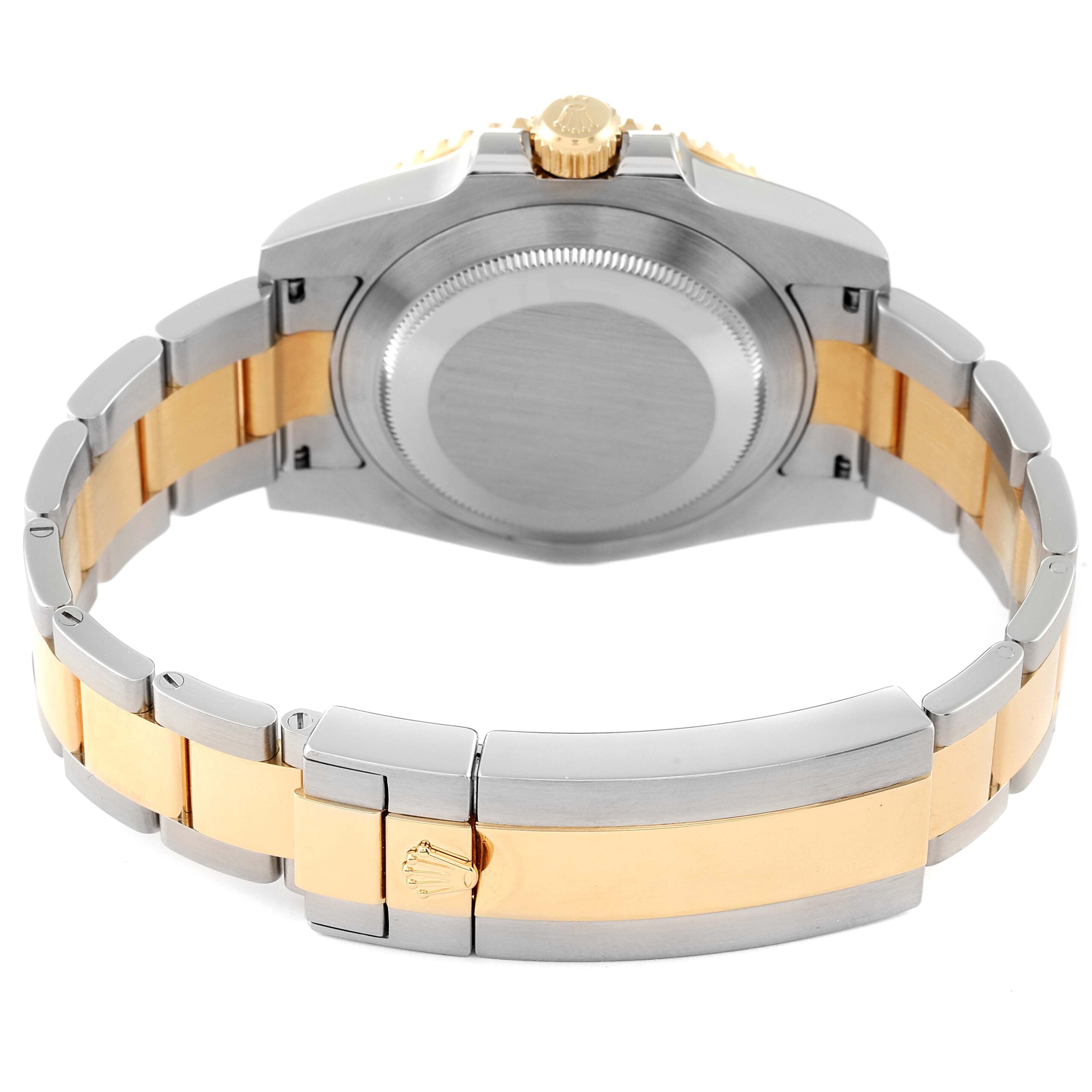 Rolex Submariner Steel Yellow Gold Black Dial Mens Watch 116613