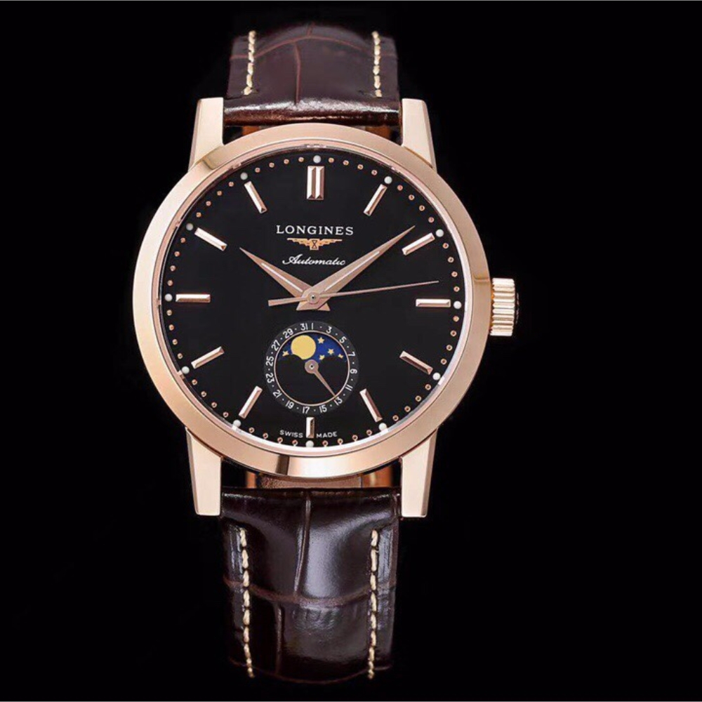 Longines L4.826.4.92.2 moon phase watch