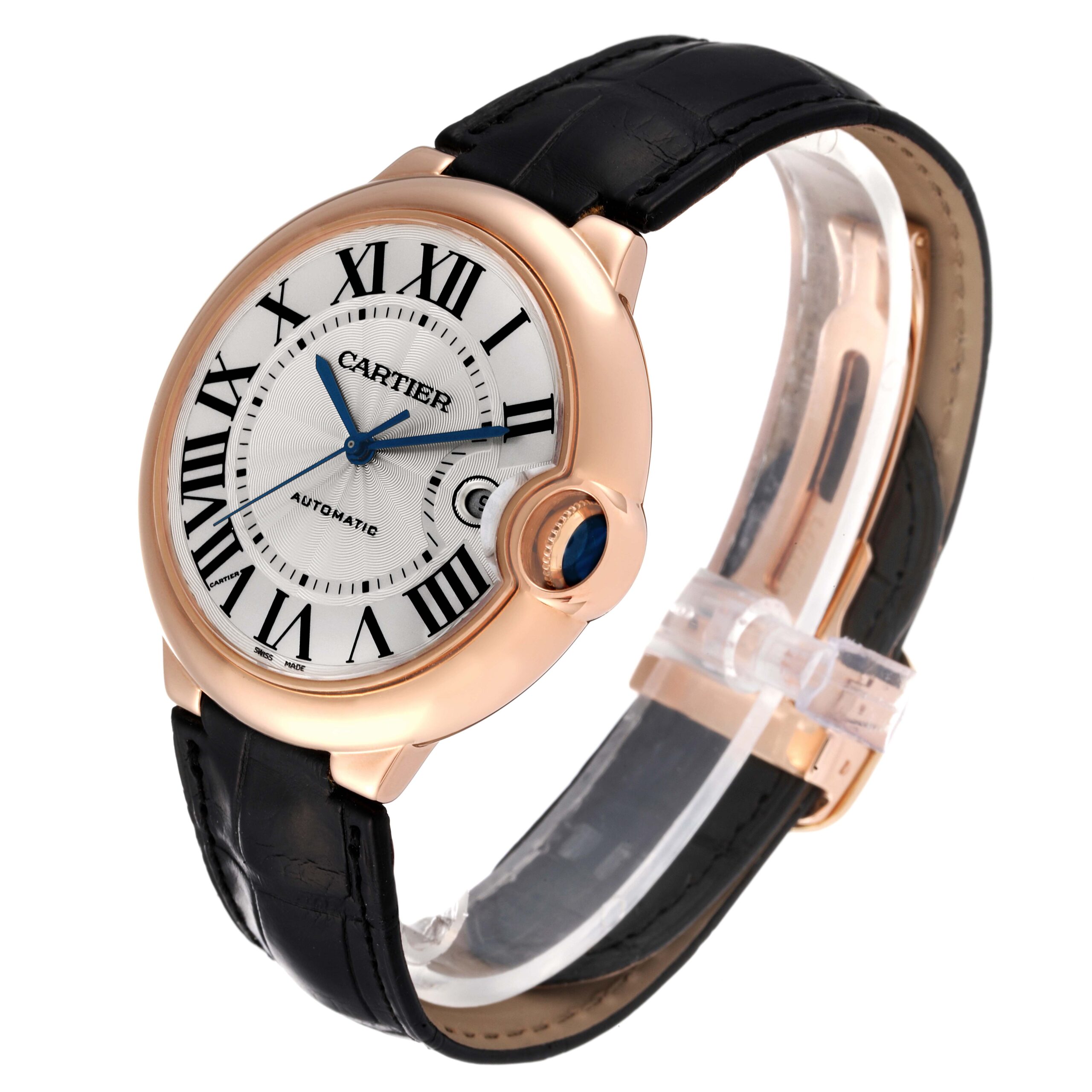 Cartier Ballon Bleu 42 mm Automatic Rose Gold Mens Watch W6900651