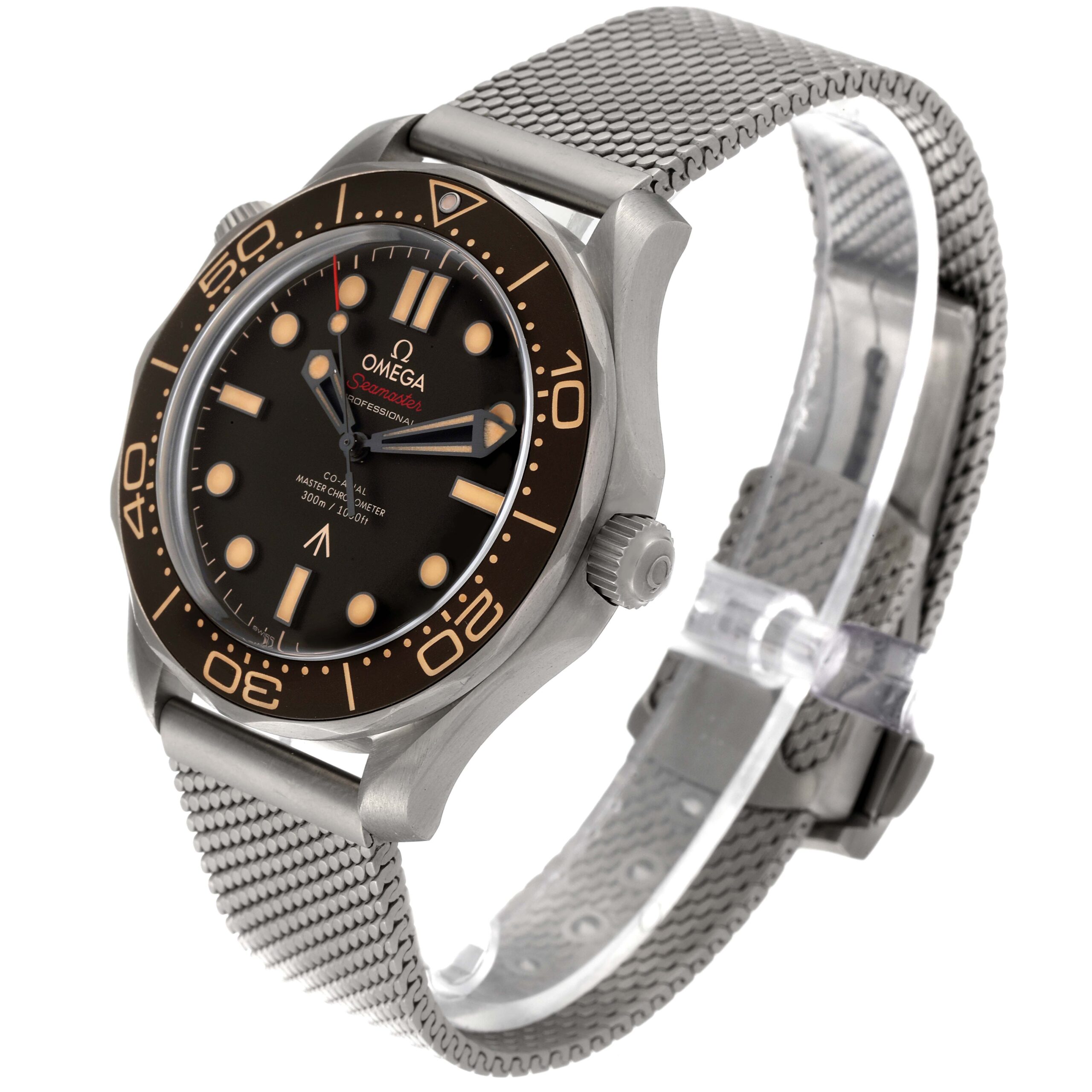 Omega Seamaster 300M 007 Edition Titanium Watch 210.90.42.20.01.001 Box Card