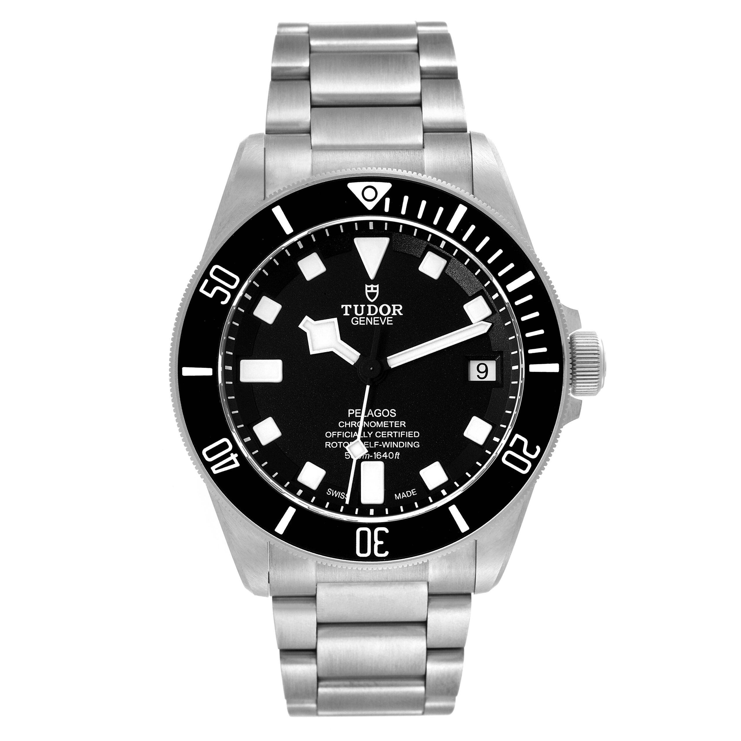 Tudor Pelagos Black Dial Titanium Mens Watch 25600TN Box Card