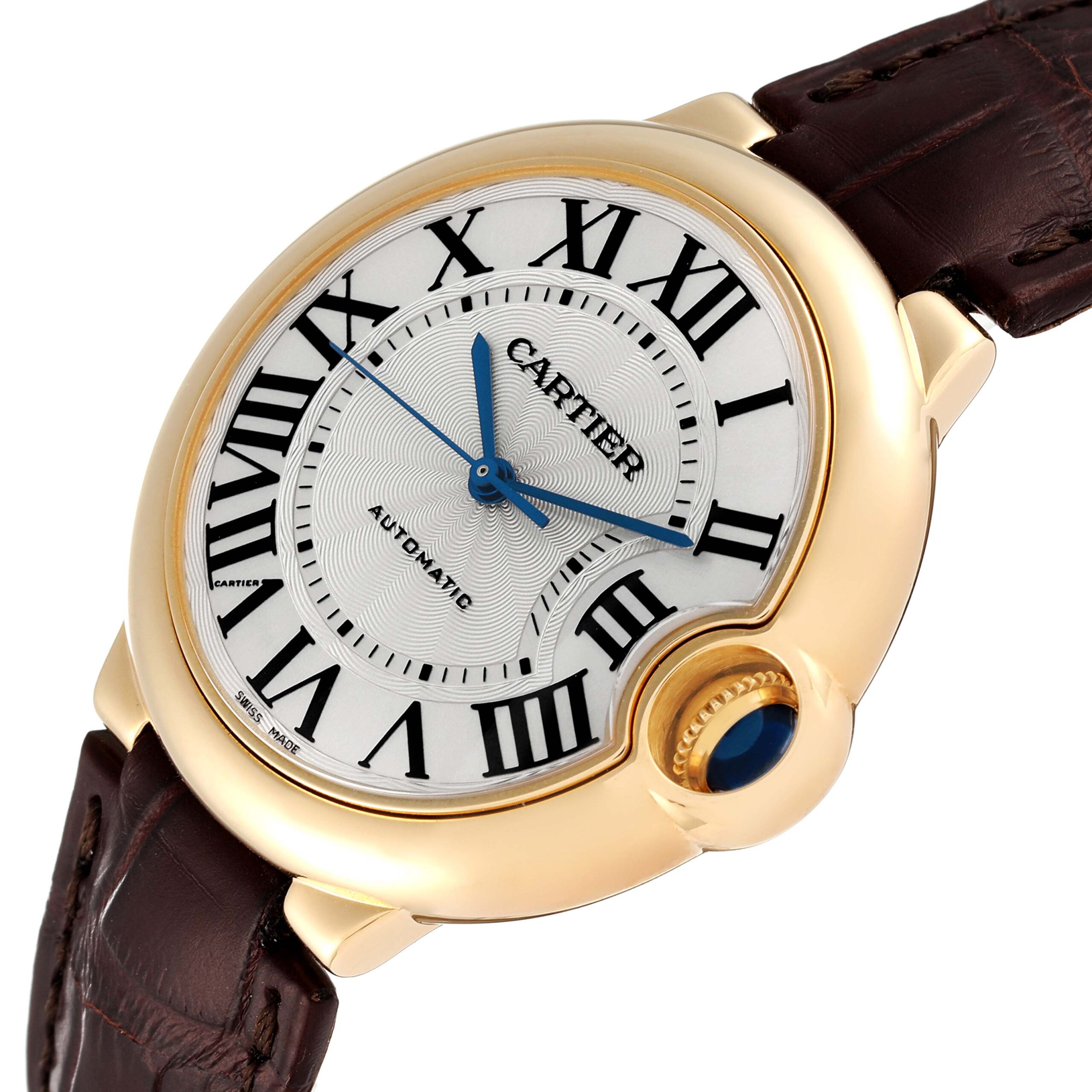 Cartier Ballon Bleu 36 Yellow Gold Automatic Mens Watch W6900356