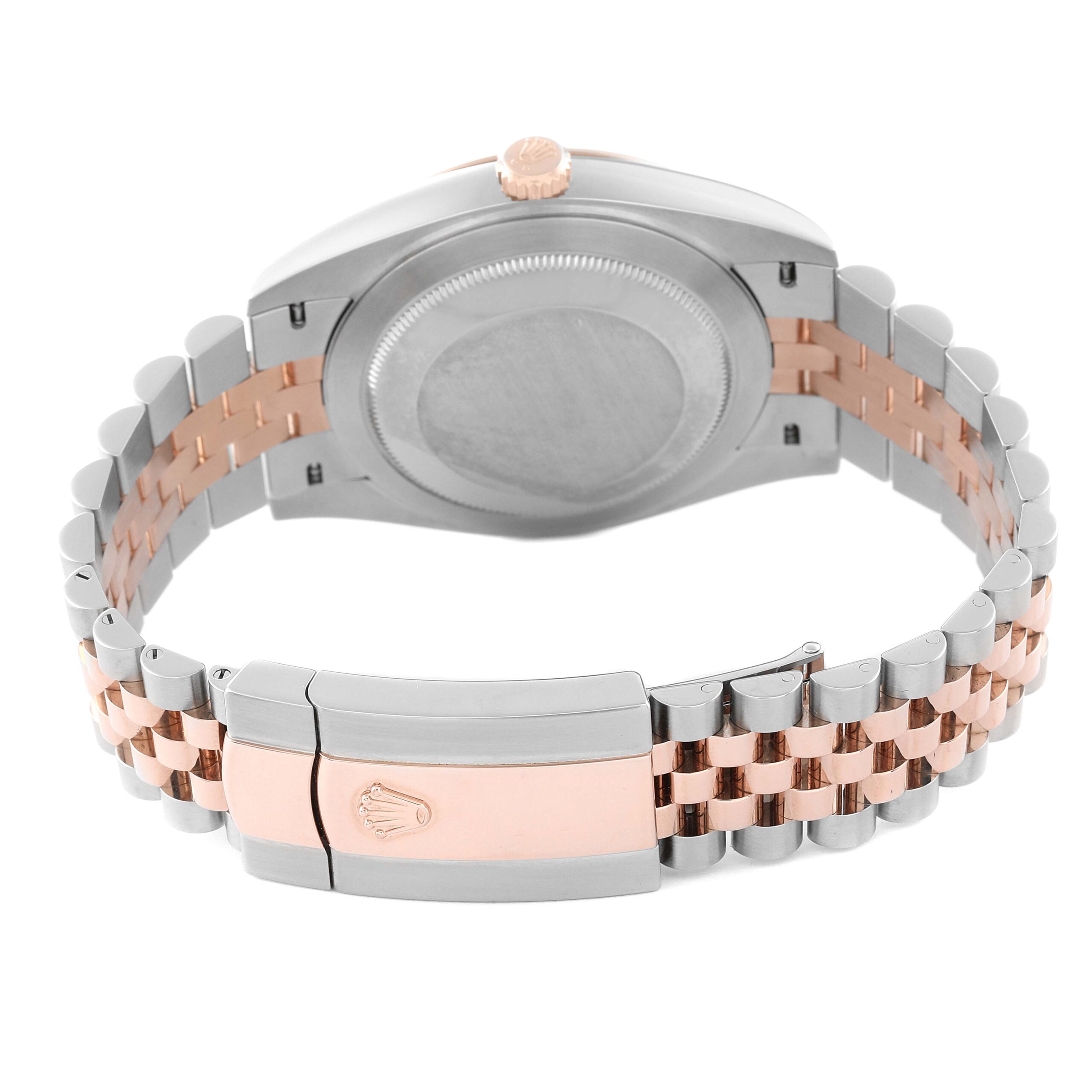 Rolex Datejust 41 Steel Everose Gold MOP Diamond Dial Mens Watch 126331 Unworn