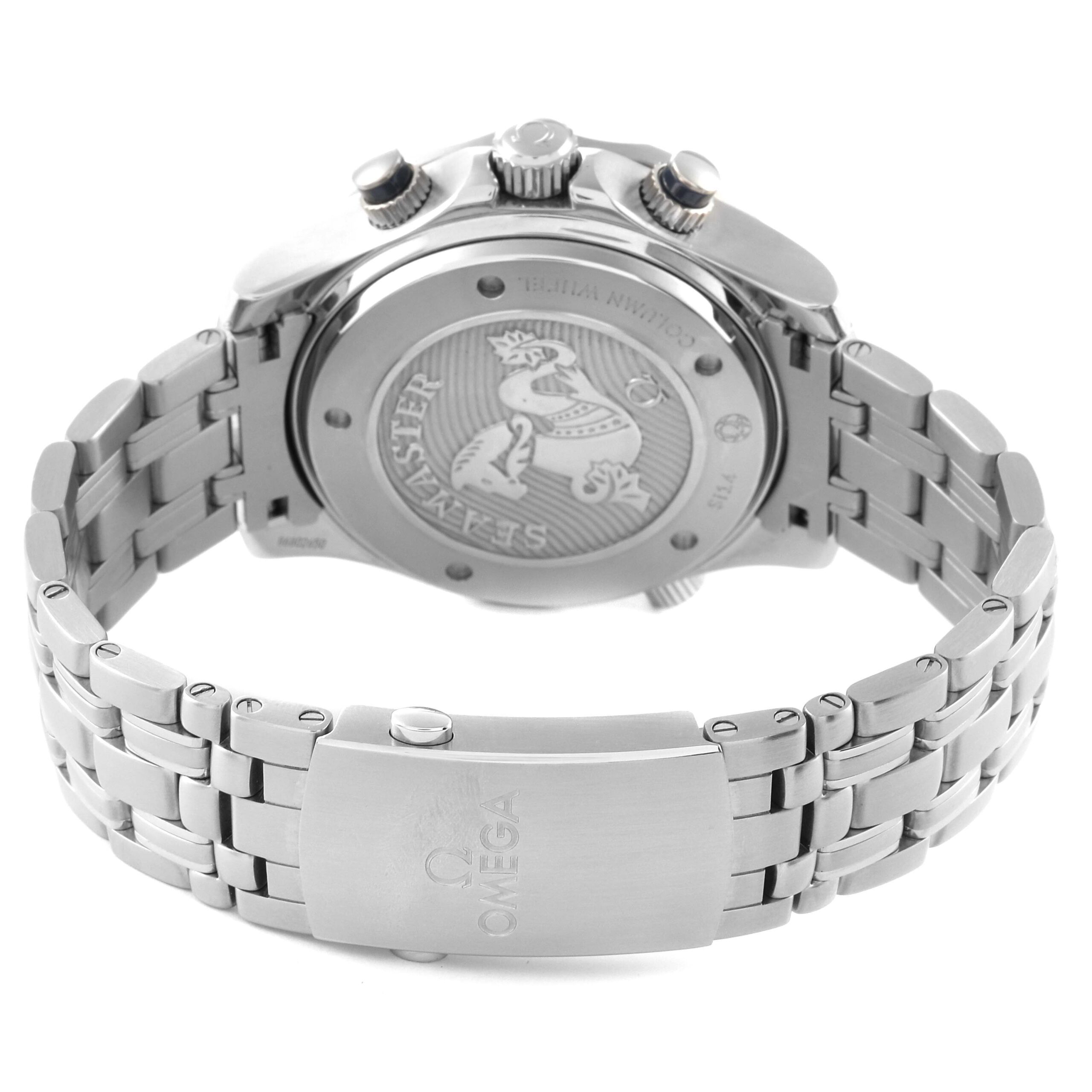 Omega Seamaster Diver Chronograph Steel Mens Watch 212.30.44.50.03.001 Box Card