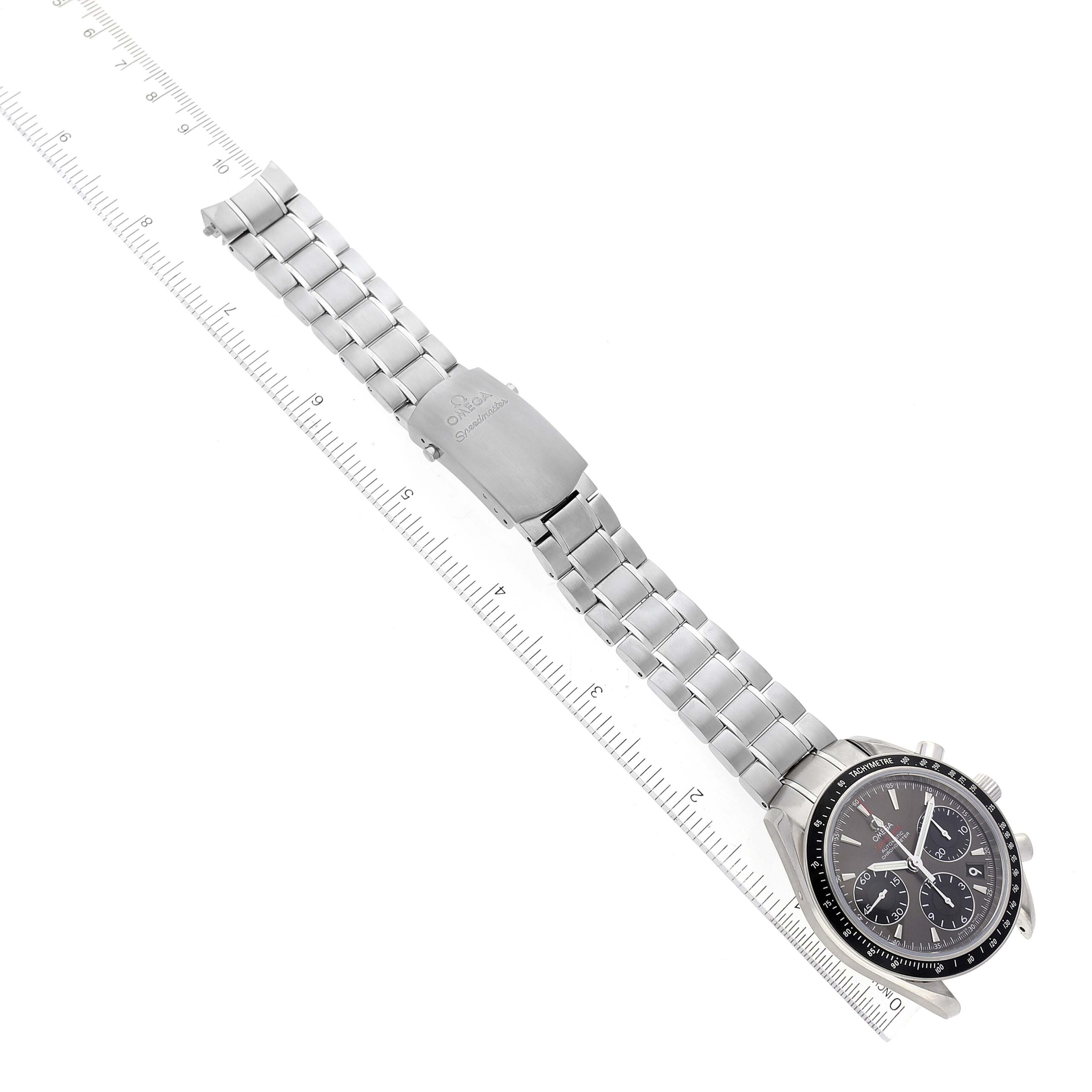 Omega Speedmaster Date Grey Dial Mens Watch 323.30.40.40.06.001 Box Card