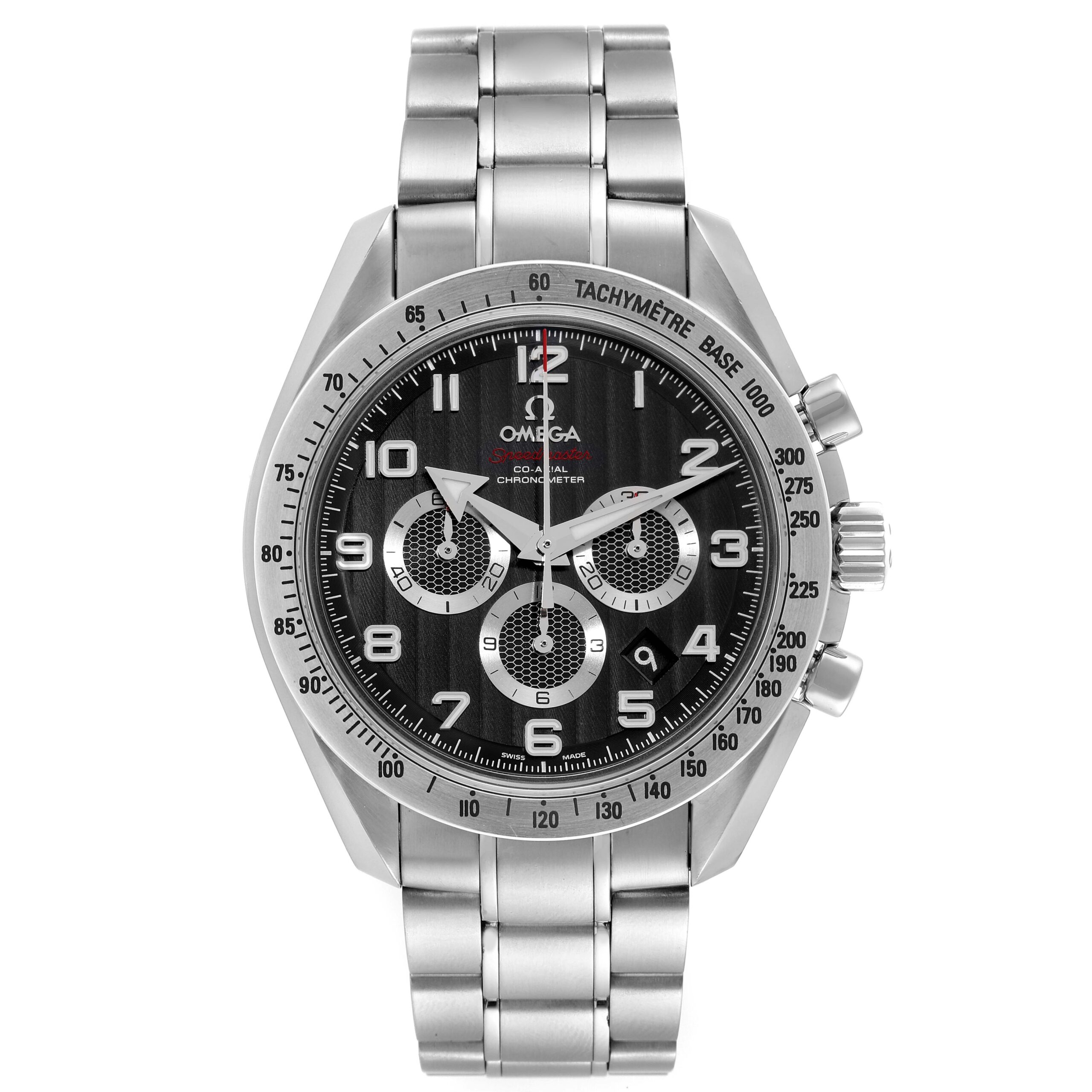 Omega Speedmaster Broad Arrow Black Dial Mens Watch 321.10.44.50.01.001 Box Card