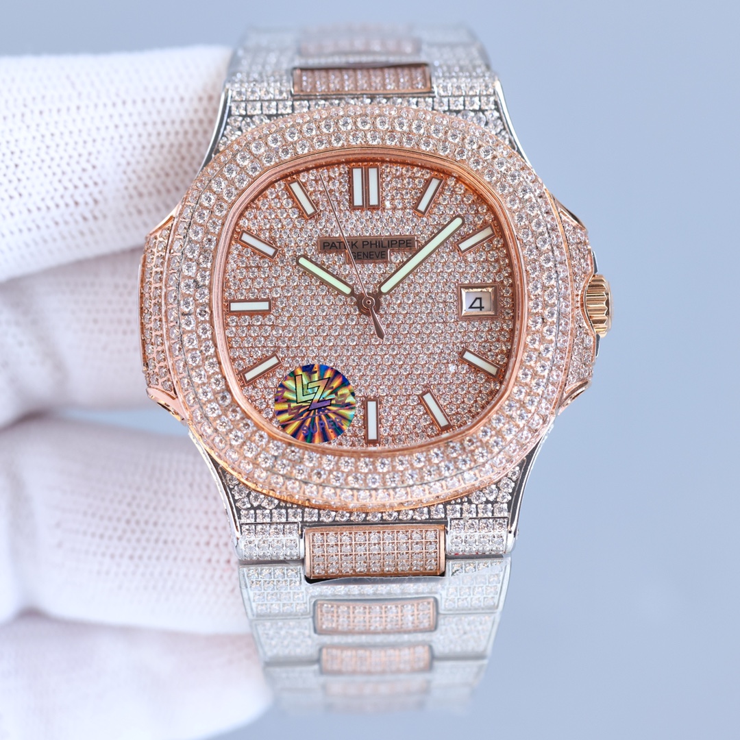 Patek Philippe Gypsophila full diamond Nautilus series