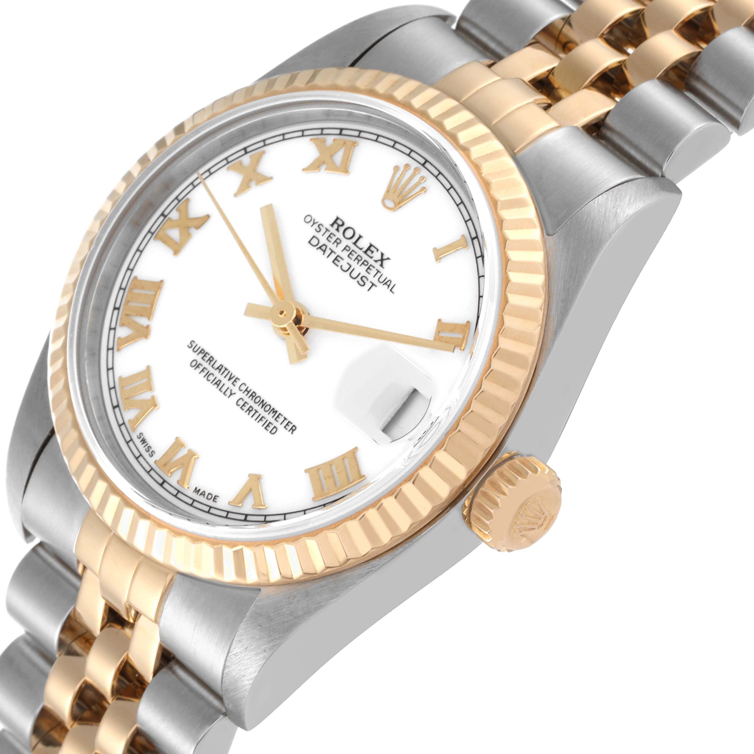 Rolex Datejust Midsize Steel Yellow Gold Ladies Watch 78273 Box Papers