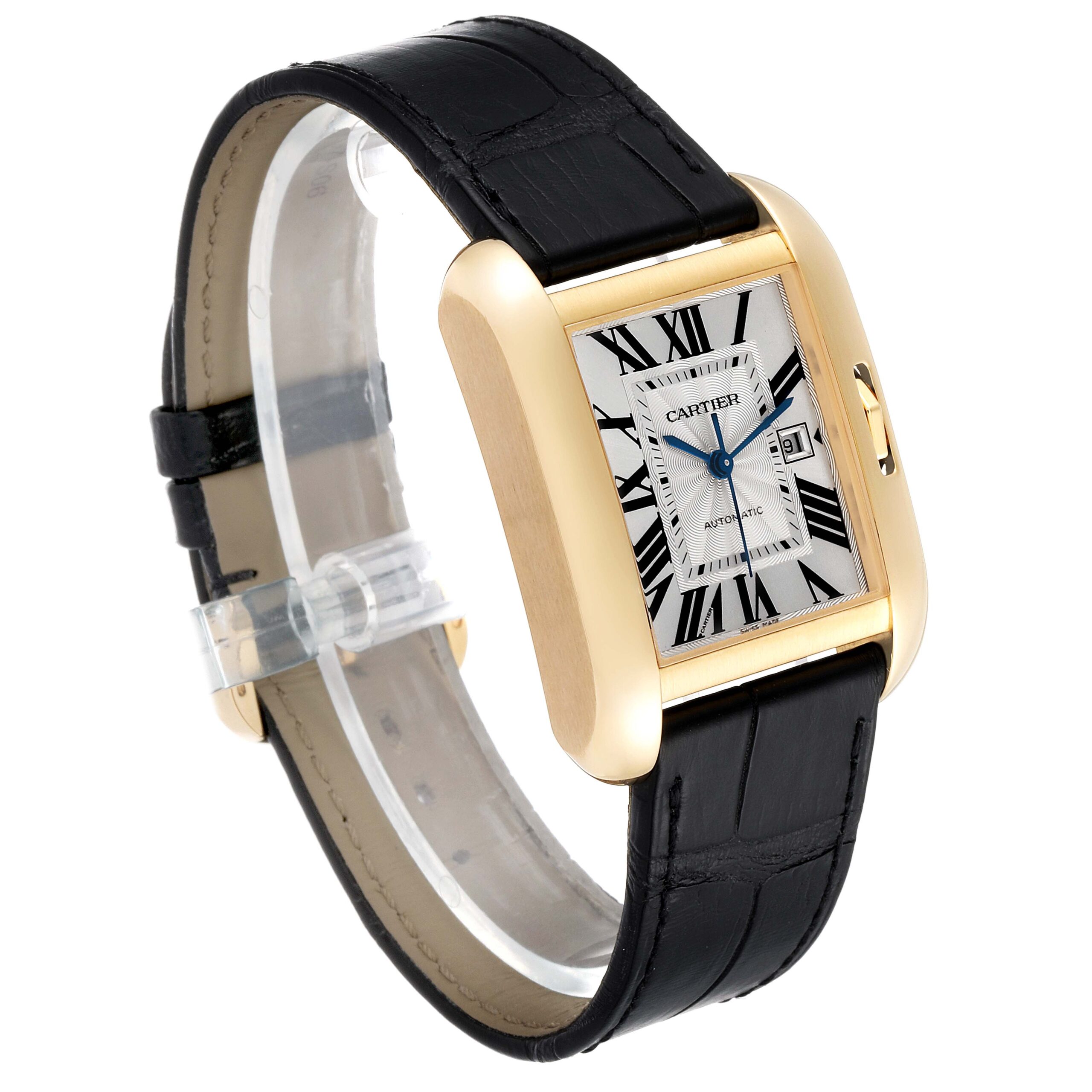 Cartier Tank Anglaise Yellow Gold Large Mens Watch W5310030 Box Papers