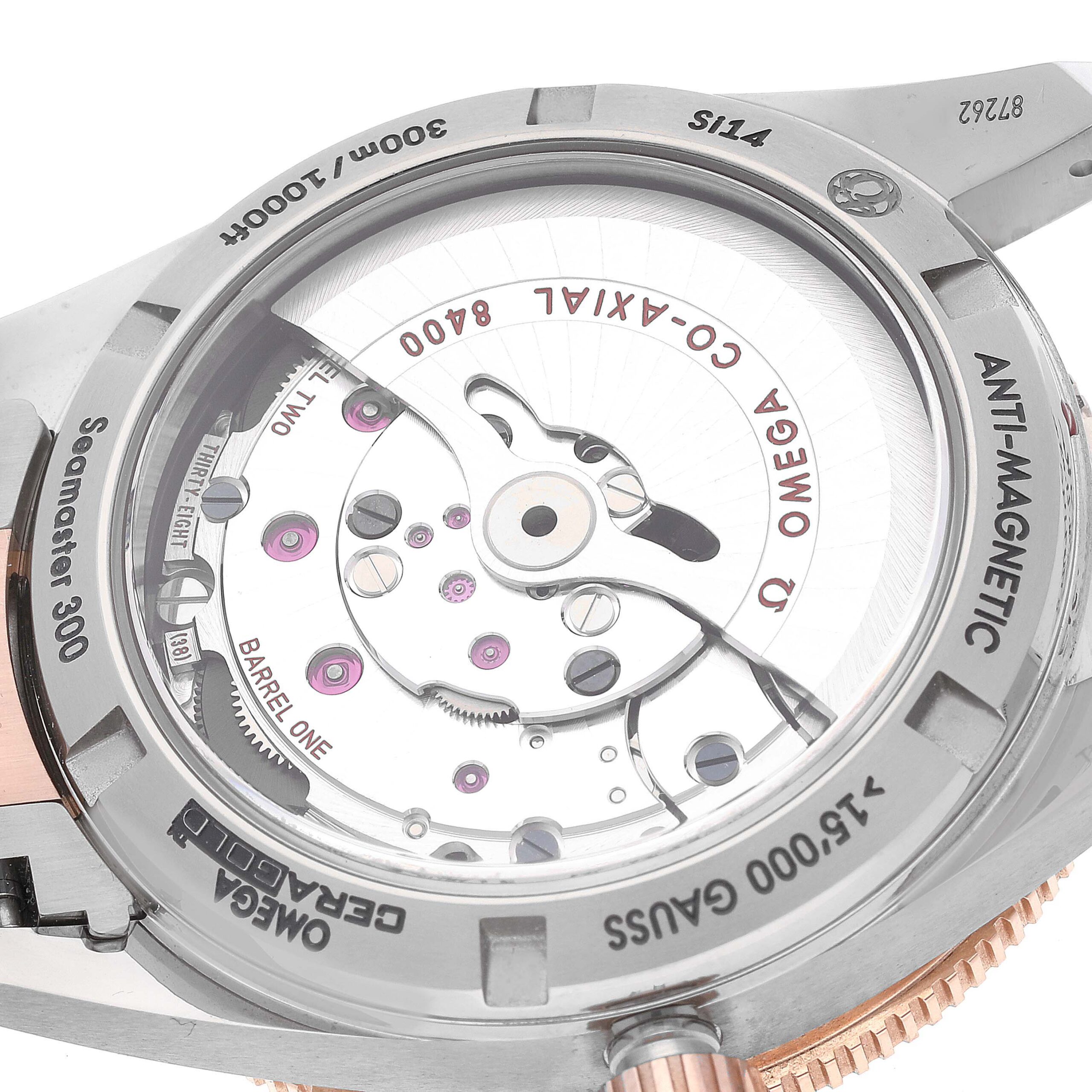 Omega Seamaster 300 Titanium Rose Gold Mens Watch 233.60.41.21.03.001 Box Card