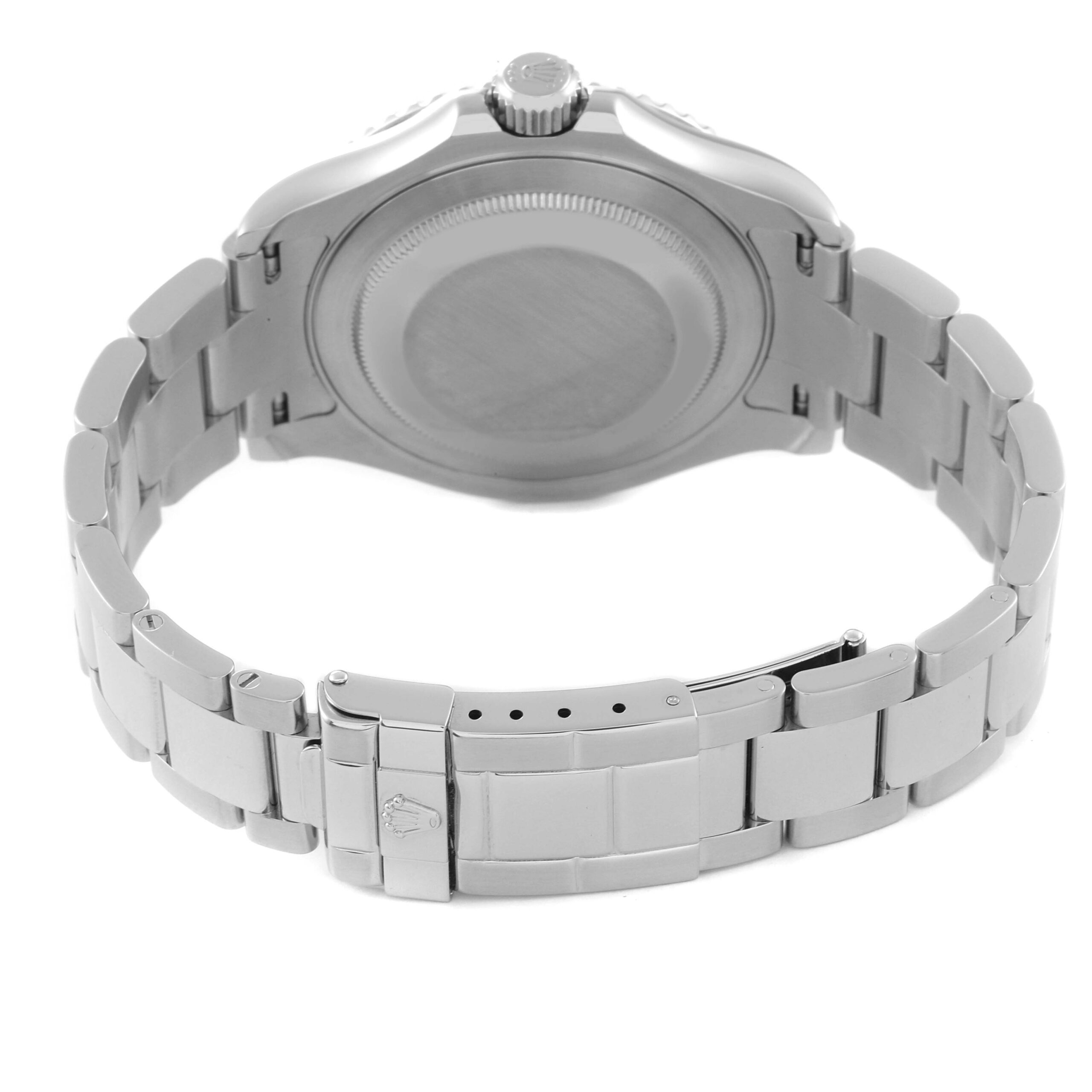 Rolex Yachtmaster Platinum Dial Bezel Steel Mens Watch 16622 Box Card