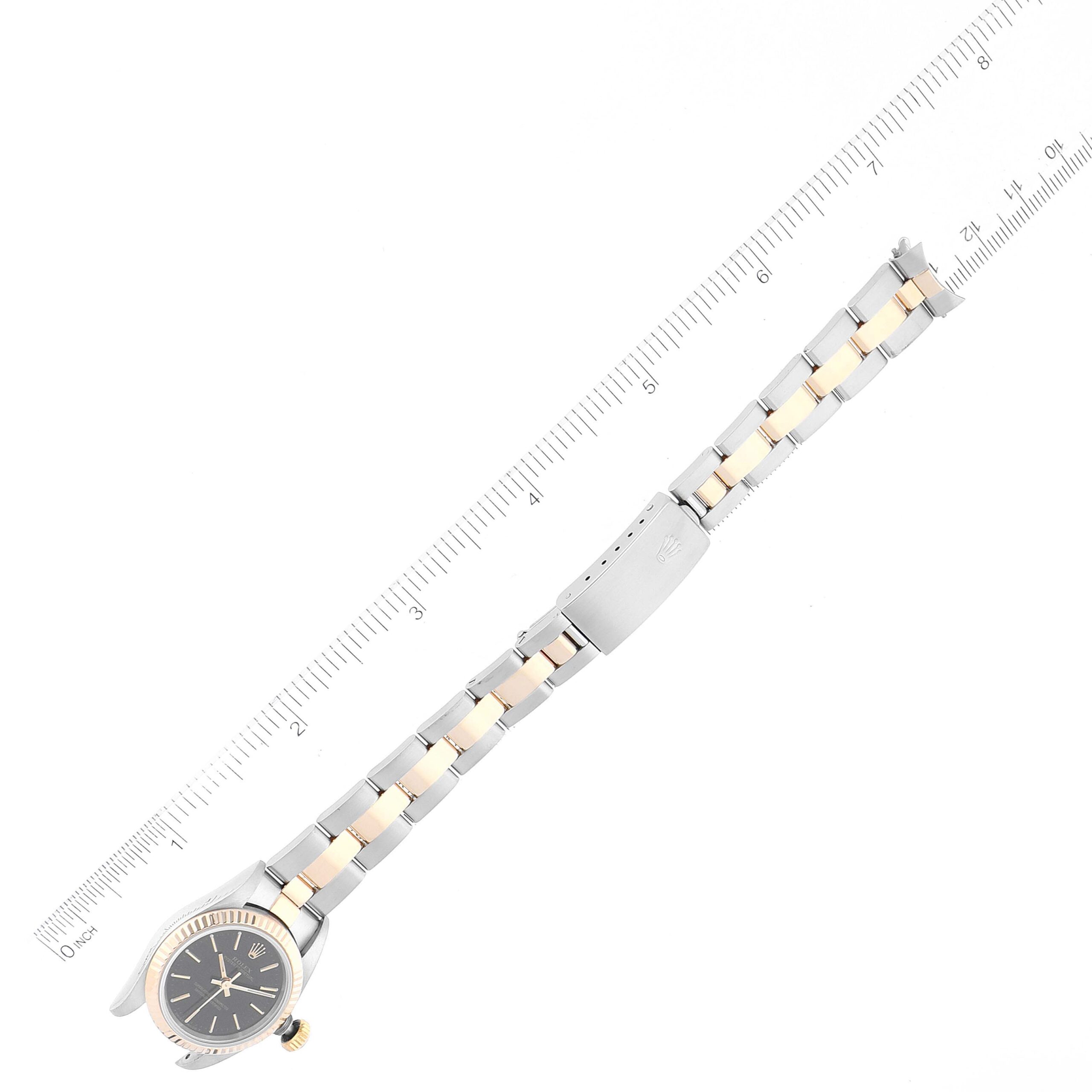 Rolex Oyster Perpetual Steel Yellow Gold Diamond Ladies Watch 67193