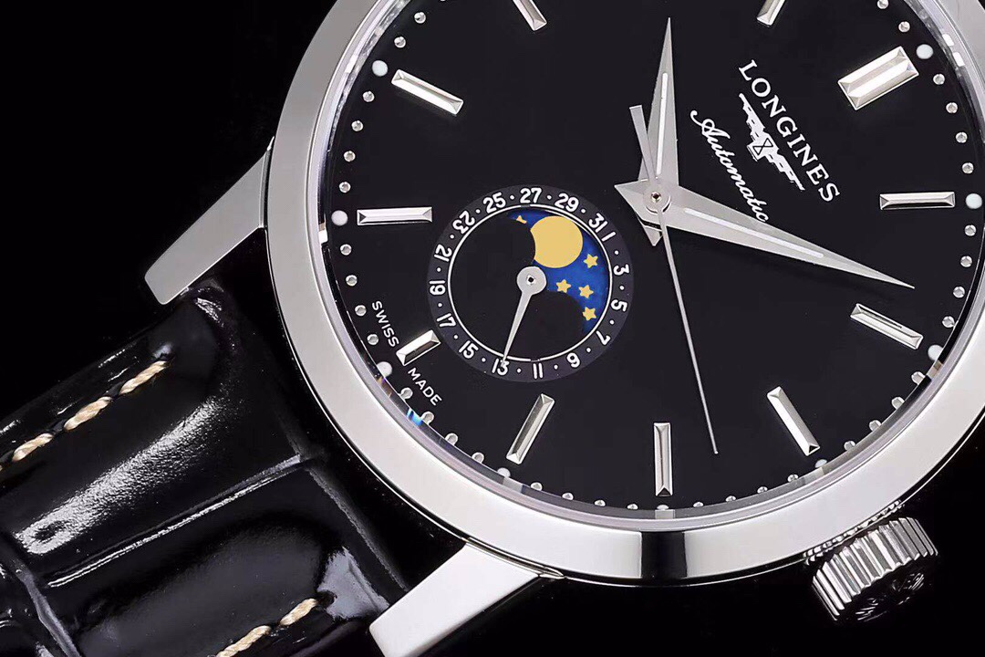 Longines L4.826.4.92.2 moon phase watch
