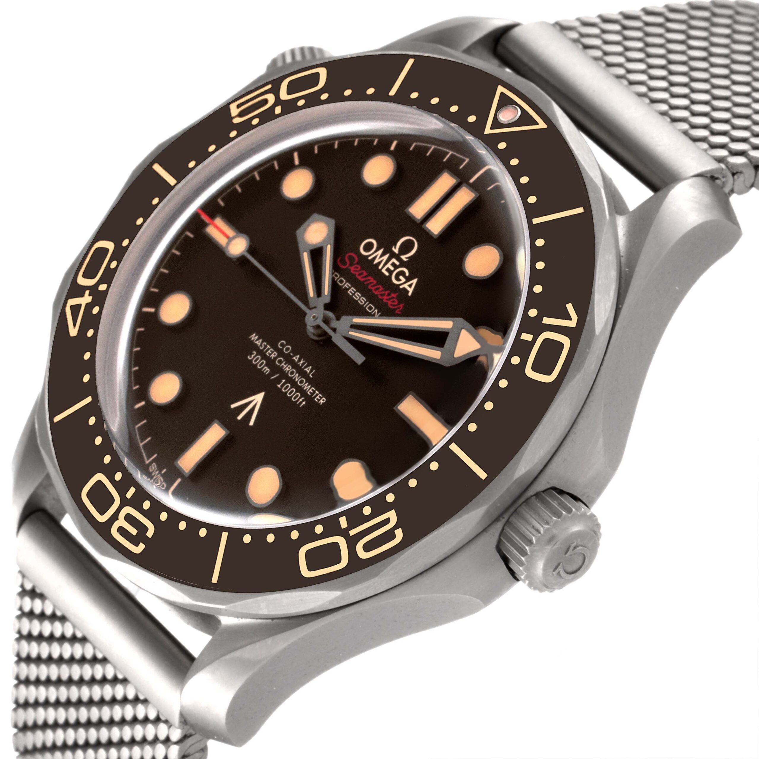 Omega Seamaster 300M 007 Edition Titanium Watch 210.90.42.20.01.001 Box Card