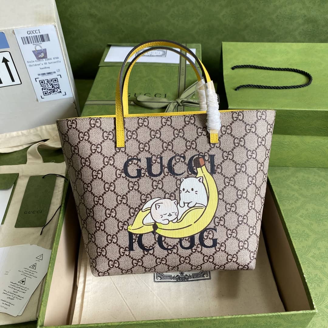 Gucci Children GG Supreme Tote Replica 410812