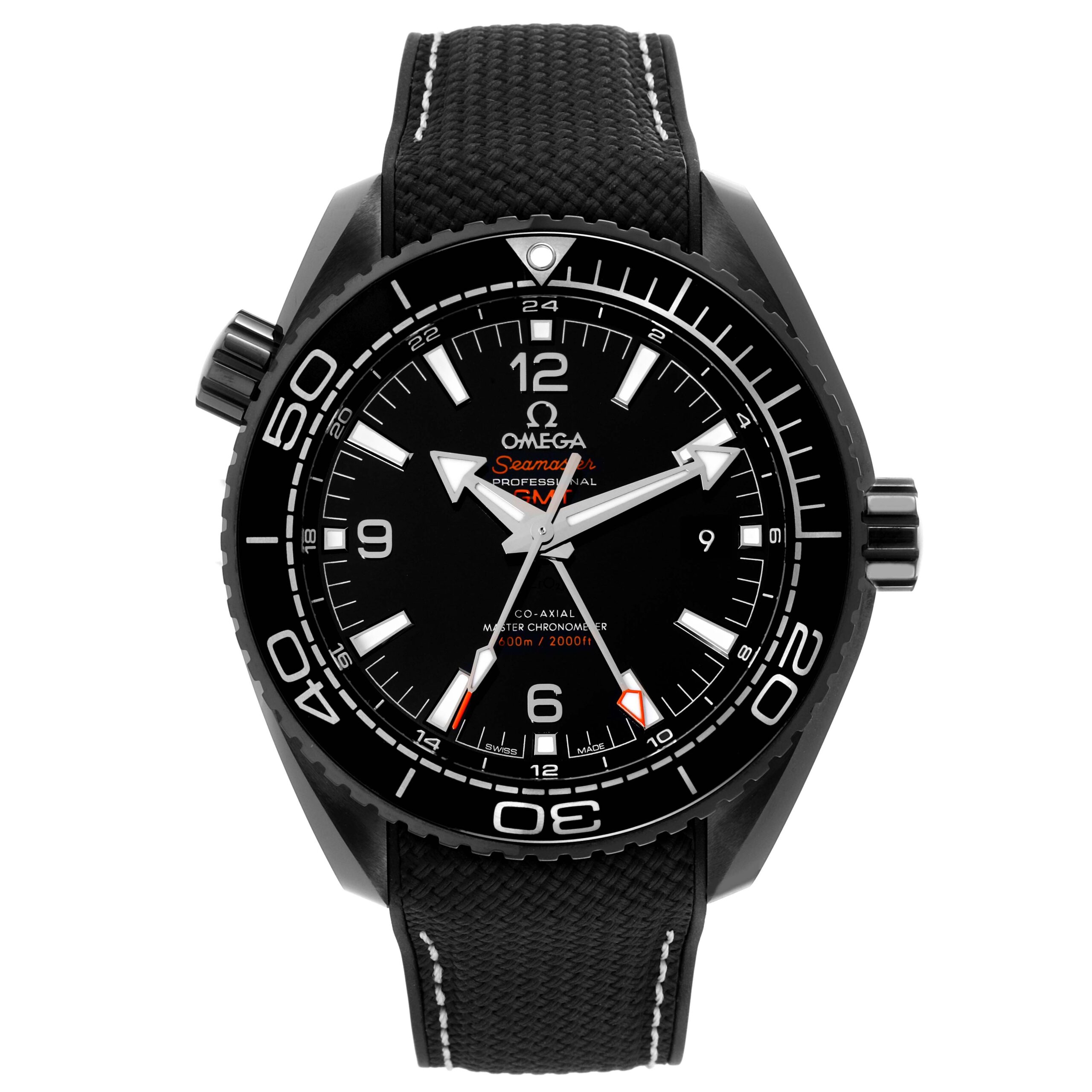 Omega Planet Ocean GMT 600M Ceramic Mens Watch 215.82.46.22.01.001 Unworn