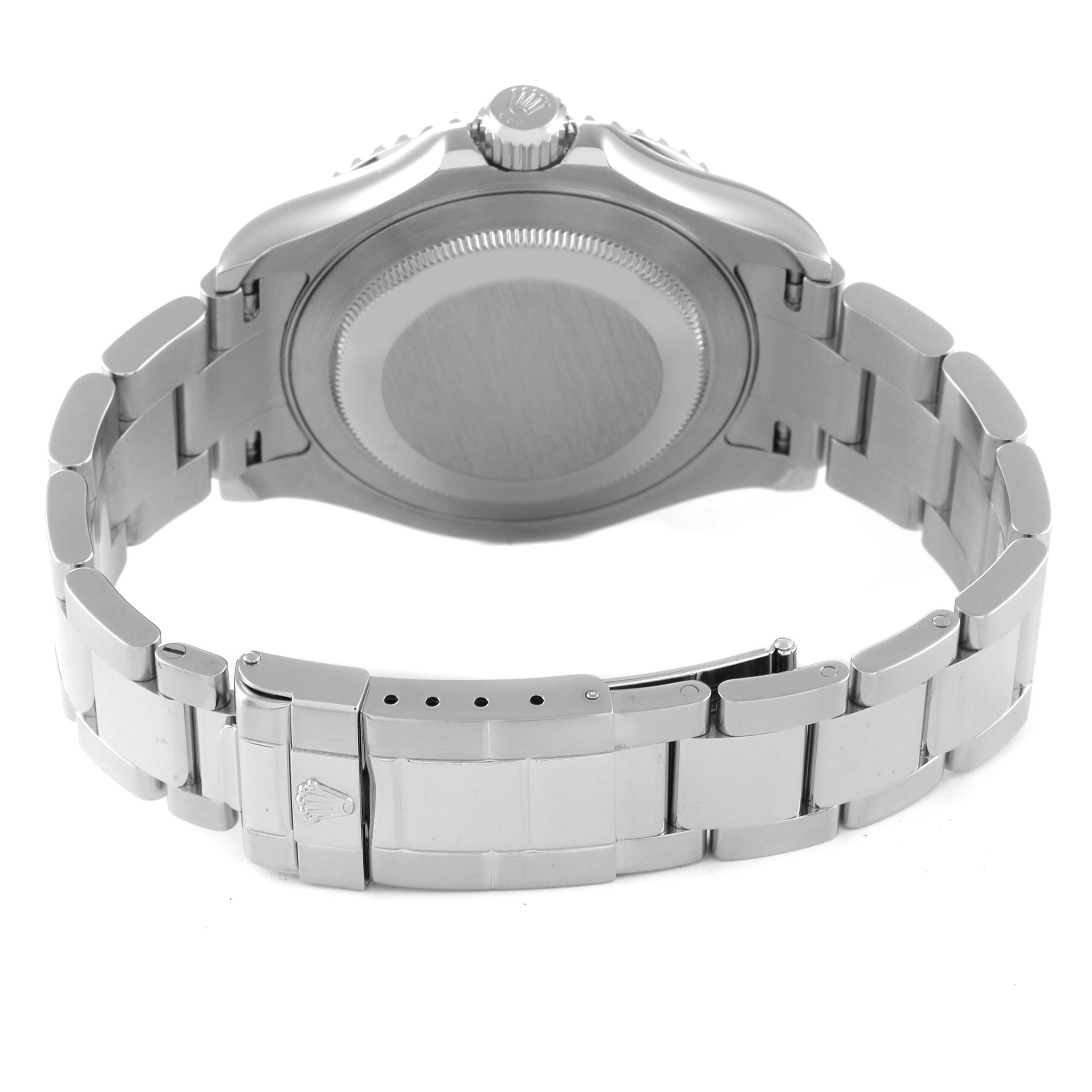 Rolex Yachtmaster Steel Platinum Dial Bezel Mens Watch 16622 Box Card