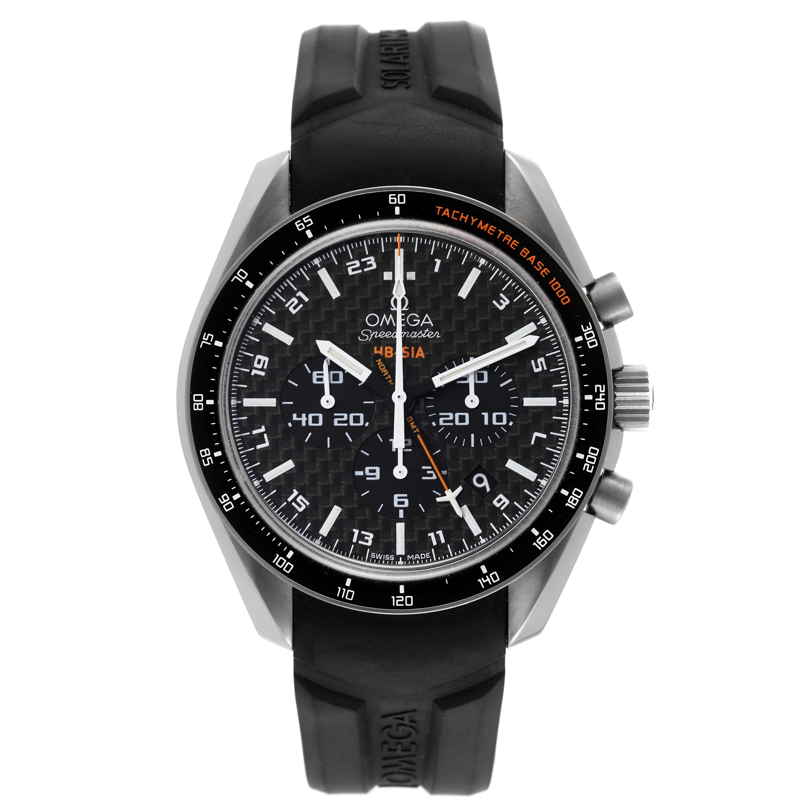 Omega Speedmaster HB-SIA GMT Titanium Watch 321.92.44.52.01.001 Box Card