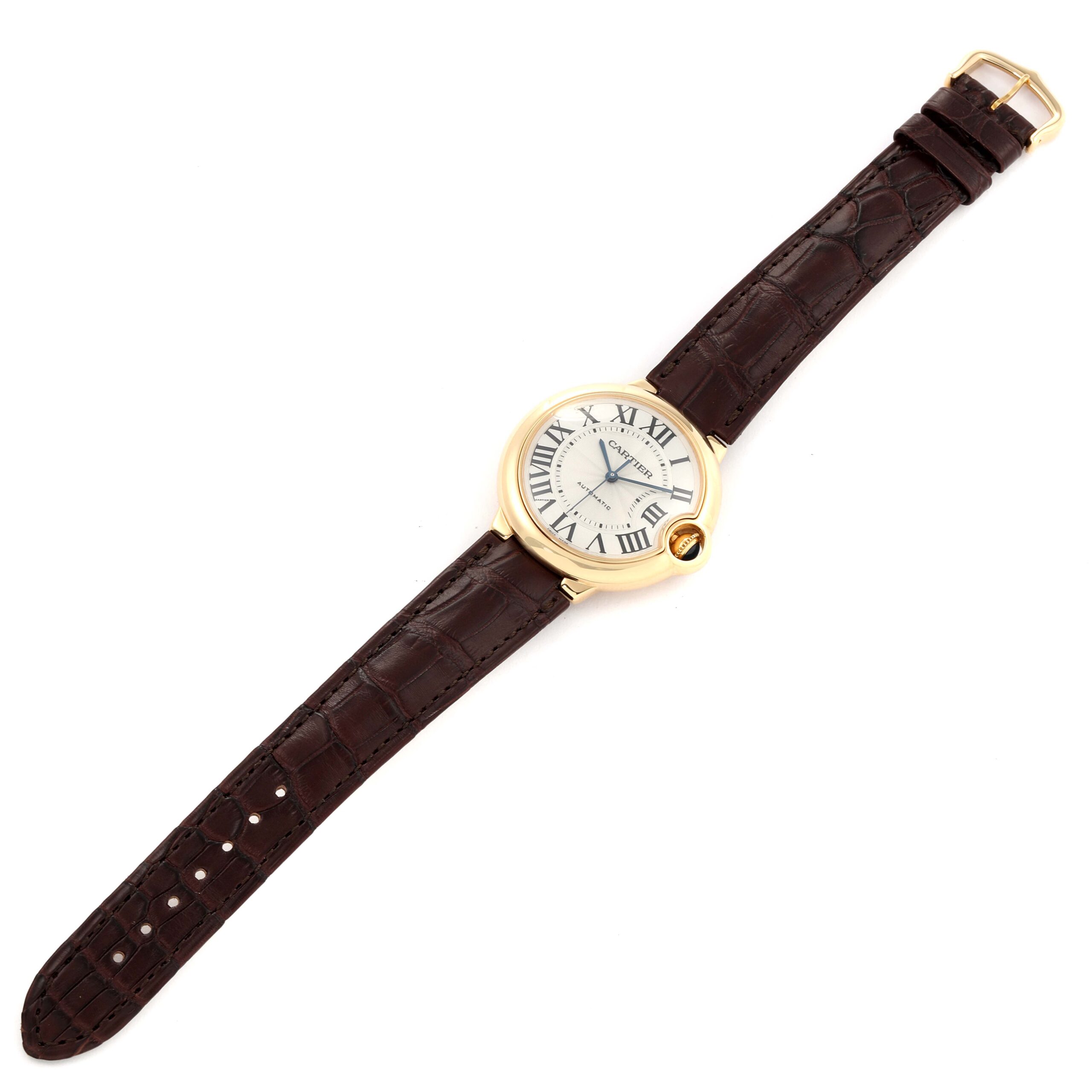 Cartier Ballon Bleu 36 Yellow Gold Automatic Mens Watch W6900356