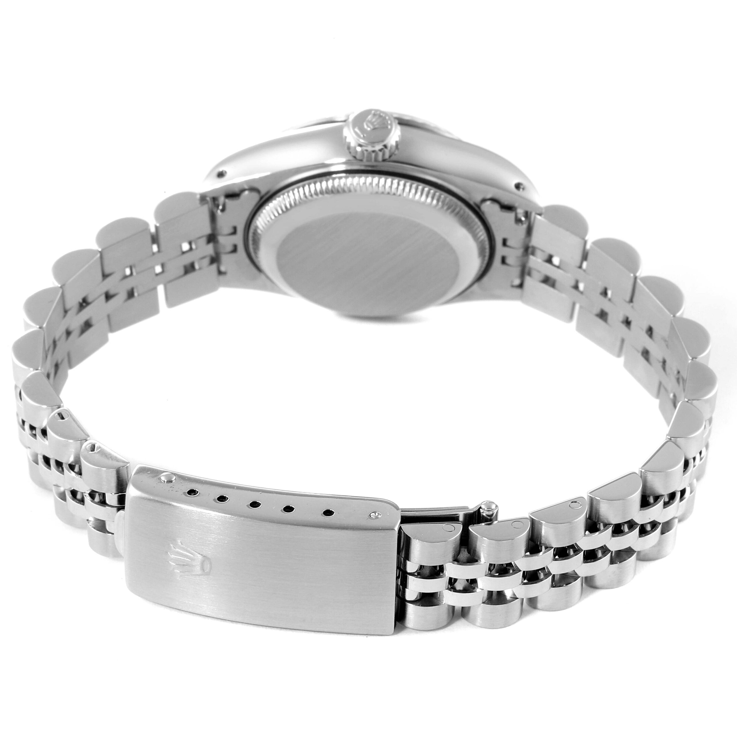 Rolex Datejust Steel White Gold Silver Dial Ladies Watch 69174