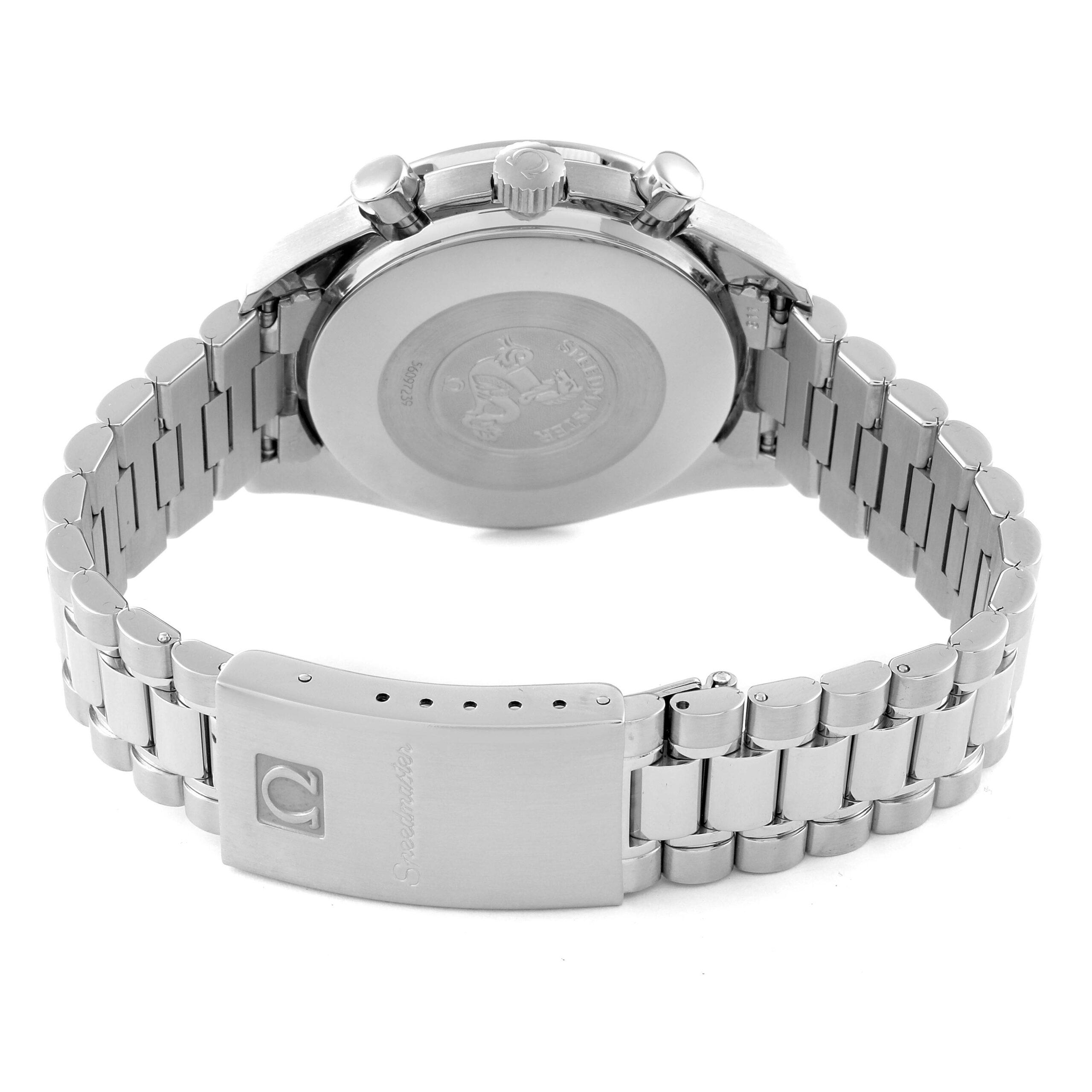 Omega Speedmaster Reduced Hesalite Chronograph Steel Mens Watch 3510.50.00 Card