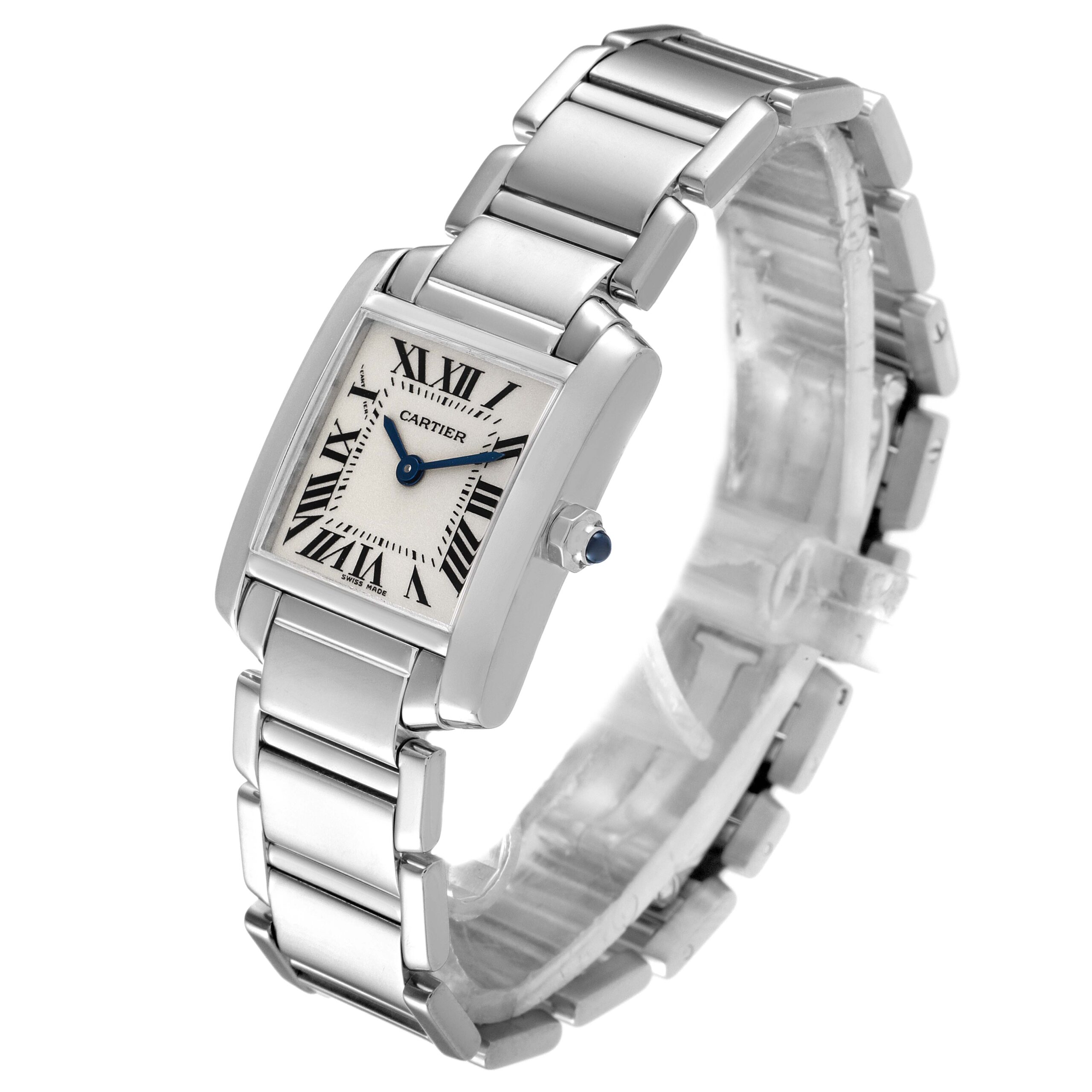 Cartier Tank Francaise White Gold Quartz Ladies Watch W50012S3