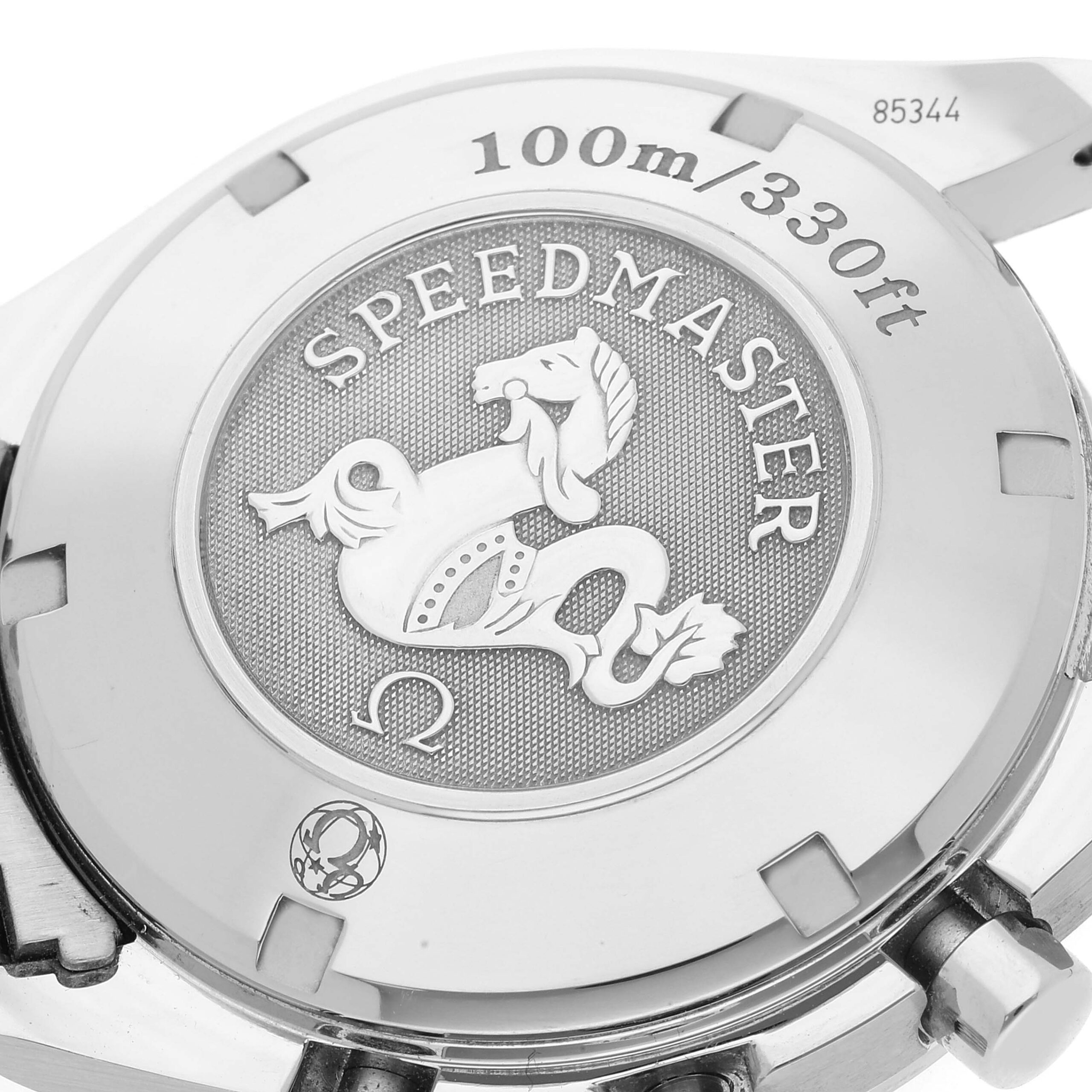 Omega Speedmaster Black Red Casino Dial Steel Mens Watch 3210.52.00 Box Card