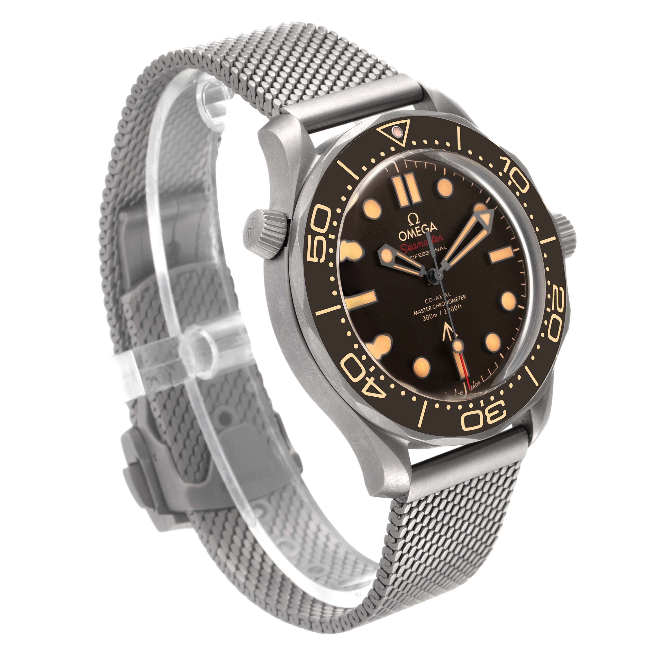 Omega Seamaster 300M 007 Edition Titanium Watch 210.90.42.20.01.001 Box Card