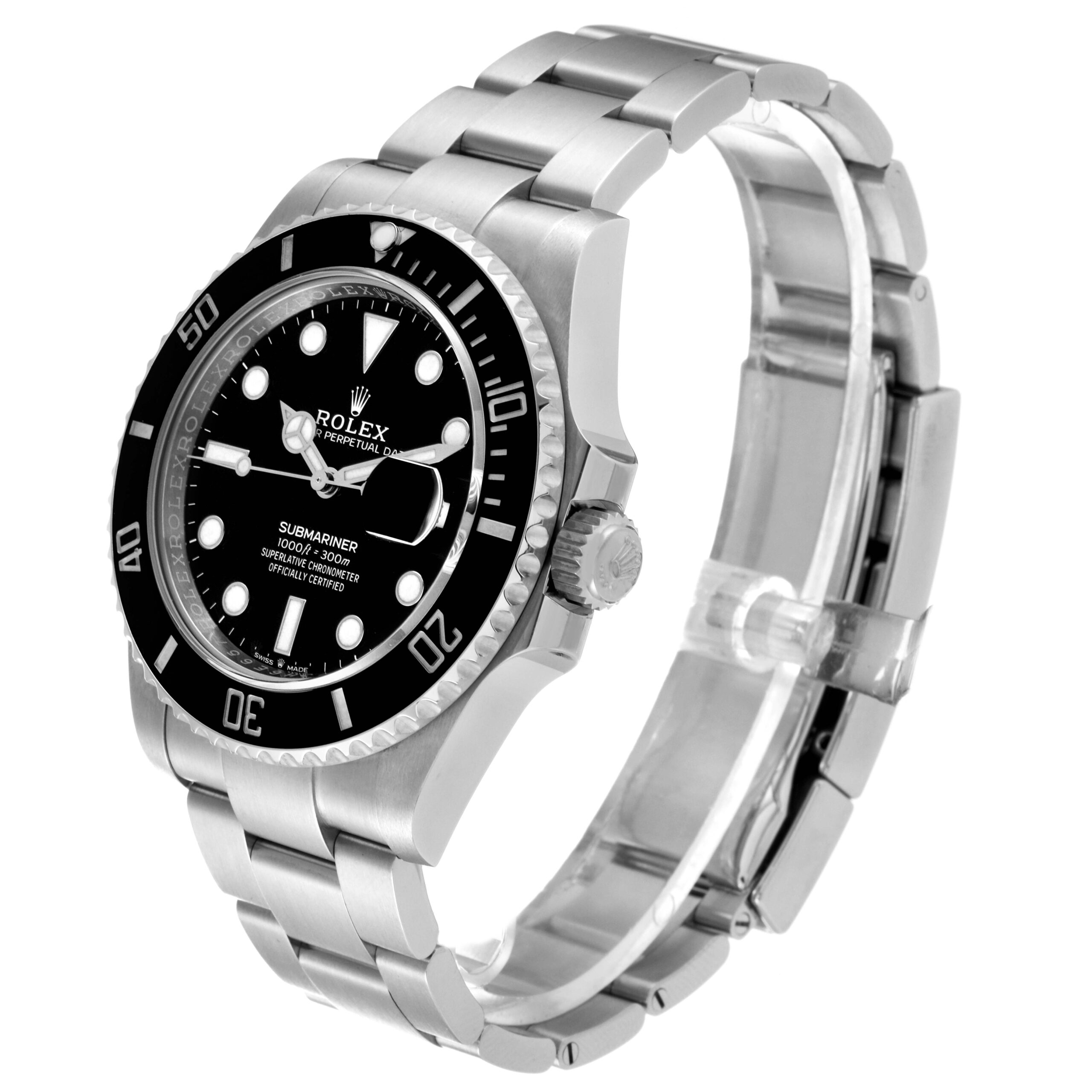 Rolex Submariner Black Dial Ceramic Bezel Steel Mens Watch 126610 Box Card