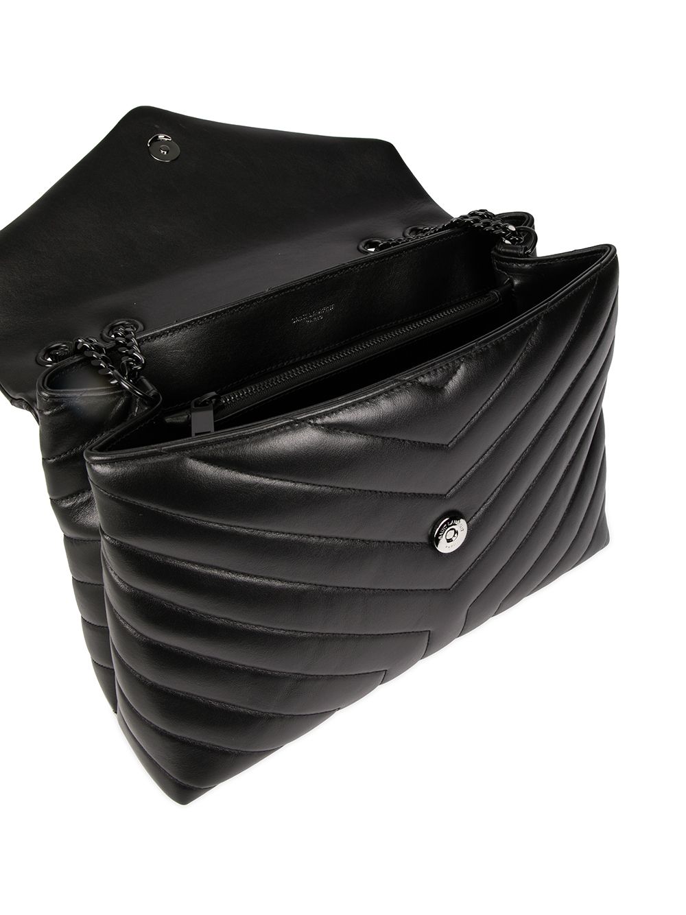 YSL Replica Saint Laurent Loulou quilted logo plaque bag