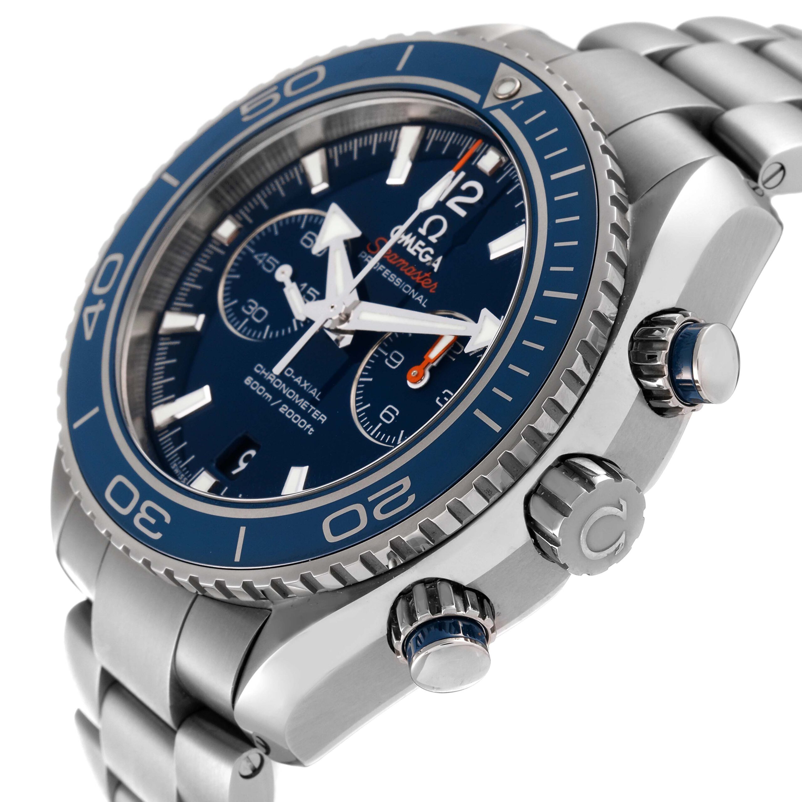 Omega Planet Ocean Chronograph Titanium Mens Watch 232.90.46.51.03.001 Box Card