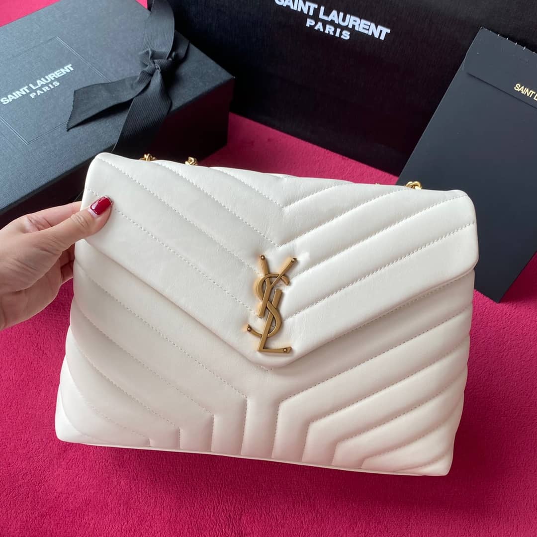 YSL Loulou Medium Quilted “Y” Leather Replica Bag