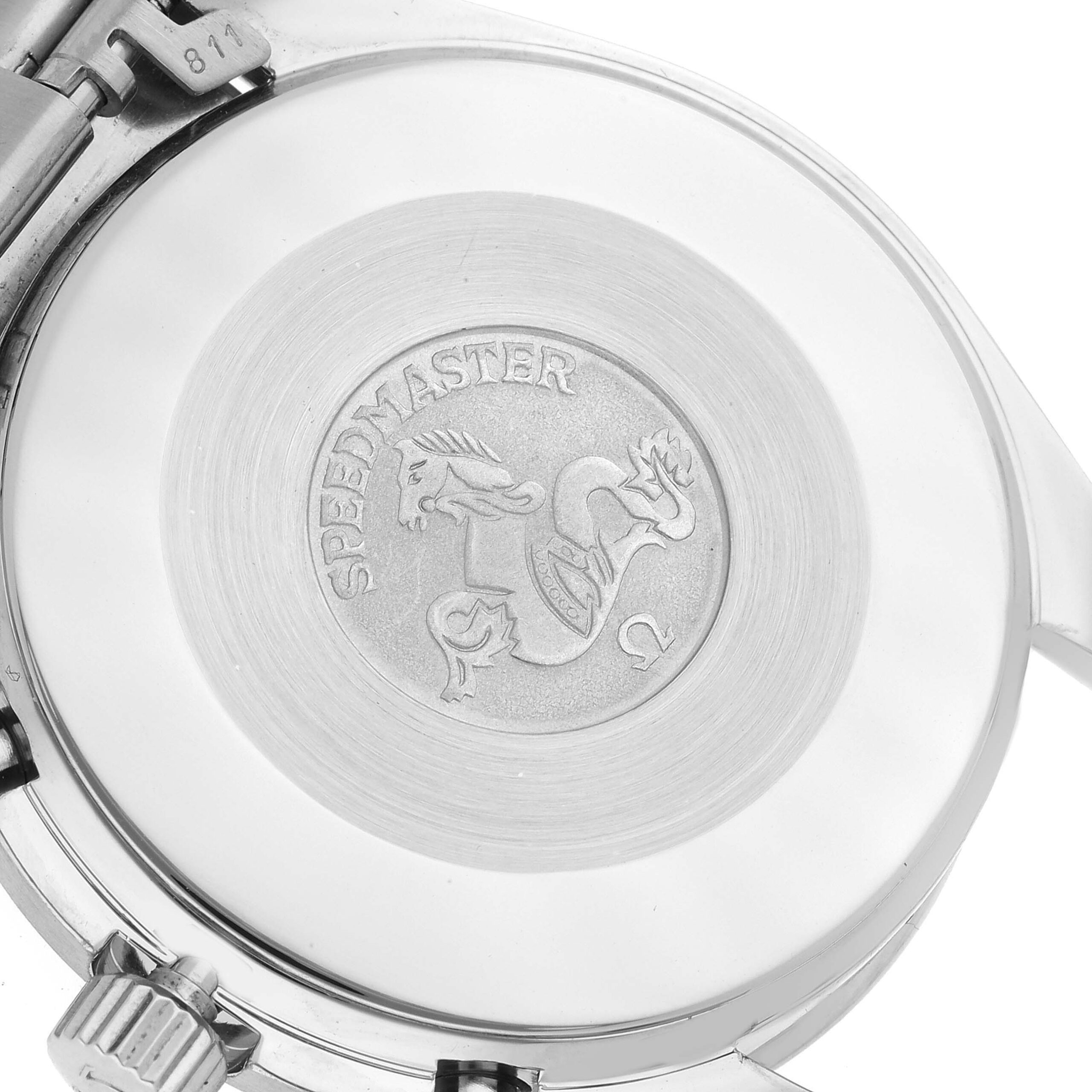 Omega Speedmaster Reduced Hesalite Chronograph Steel Mens Watch 3510.50.00