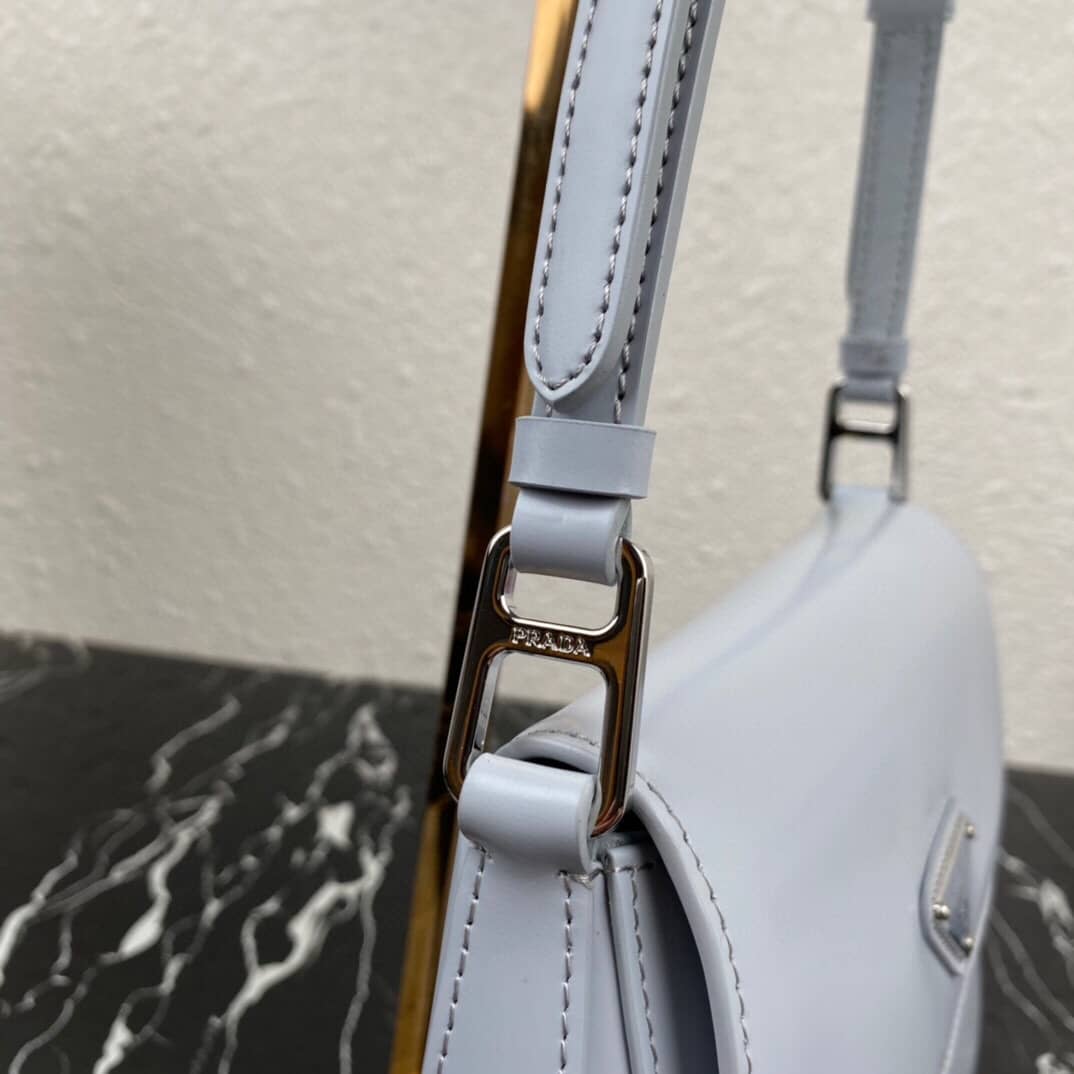 Prada Cleo Bag Dupe Brushed Leather Flap Shoulder Bag