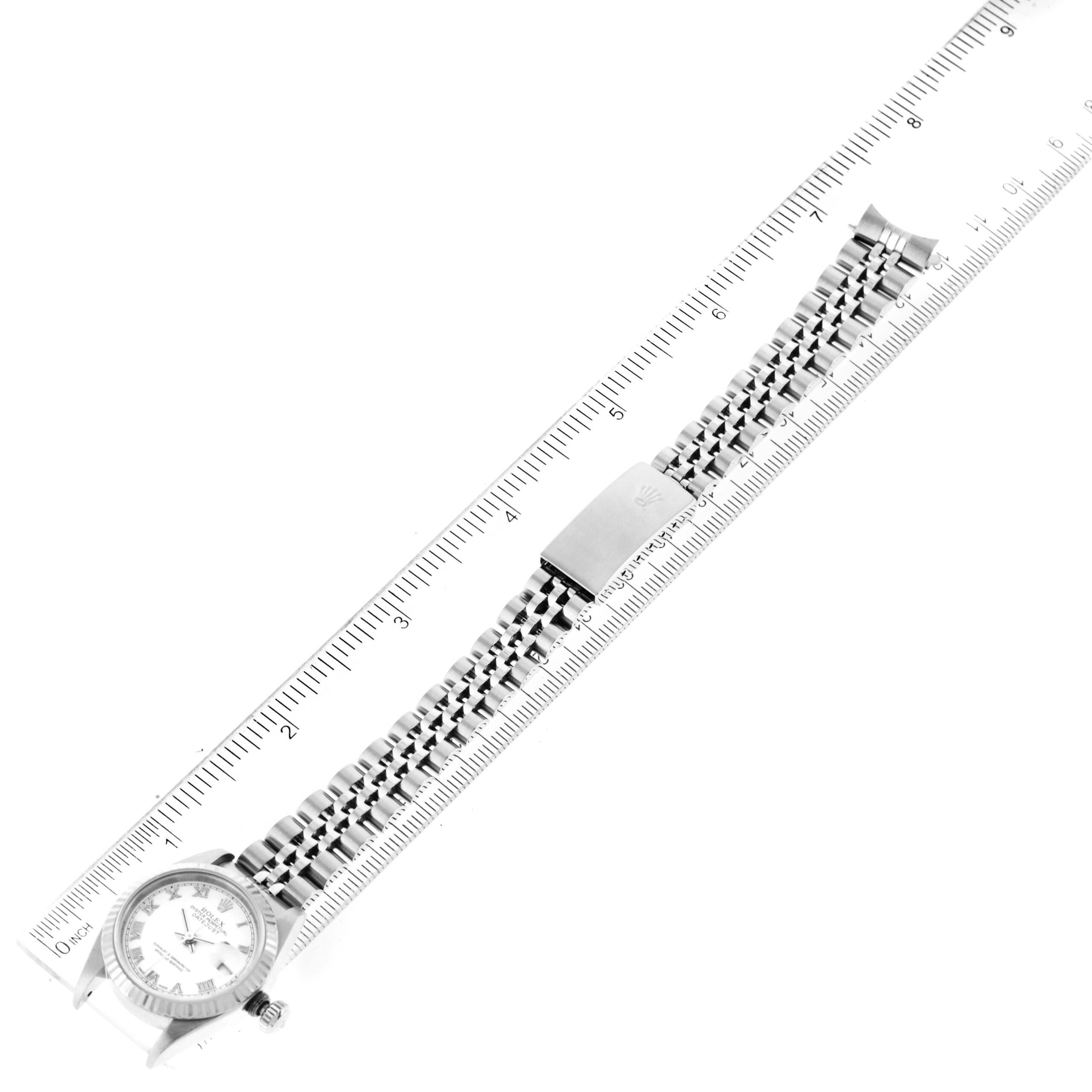 Rolex Datejust Steel White Gold White Dial Ladies Watch 79174