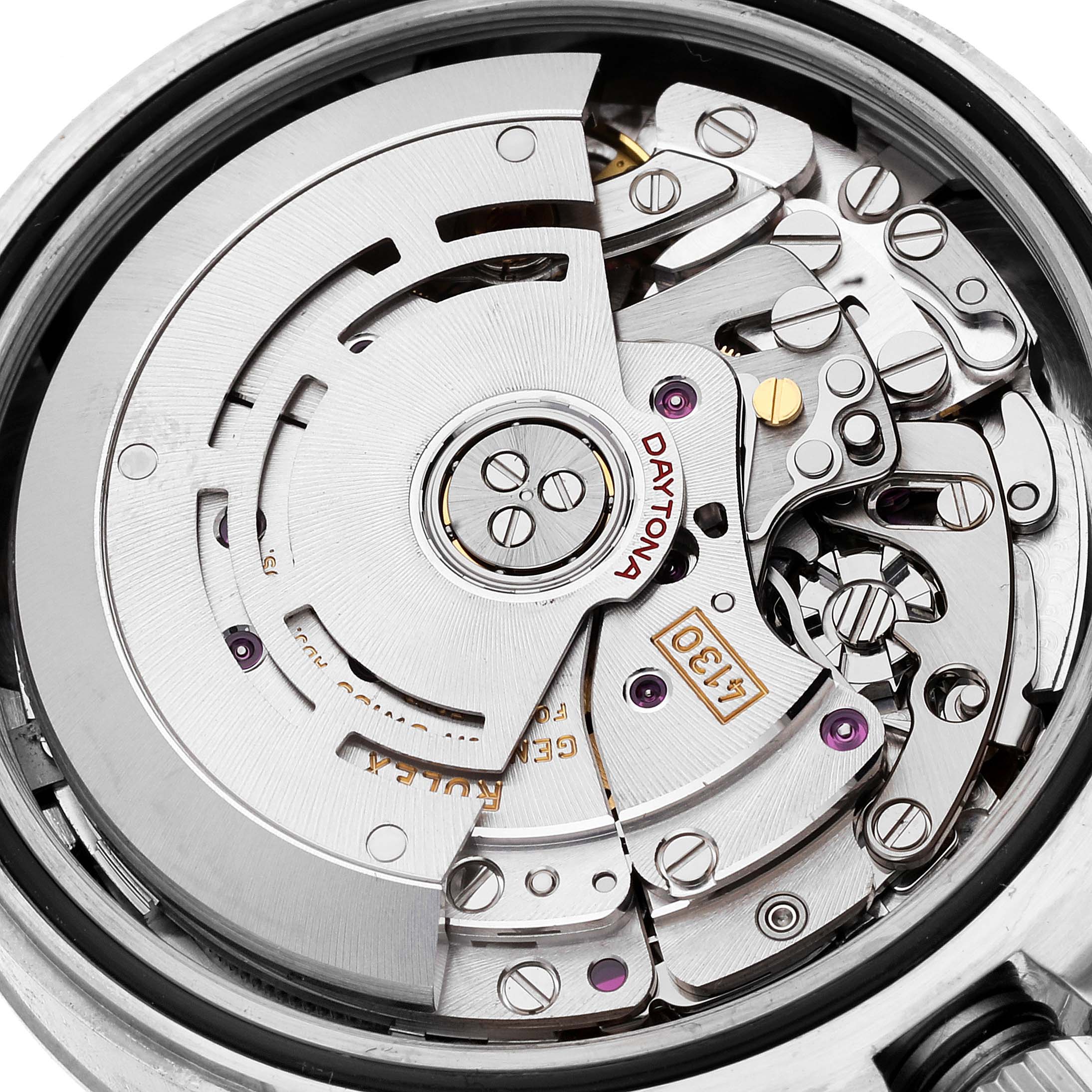 Rolex Daytona Blue Dial White Gold Chronograph Mens Watch 116509 Box Card