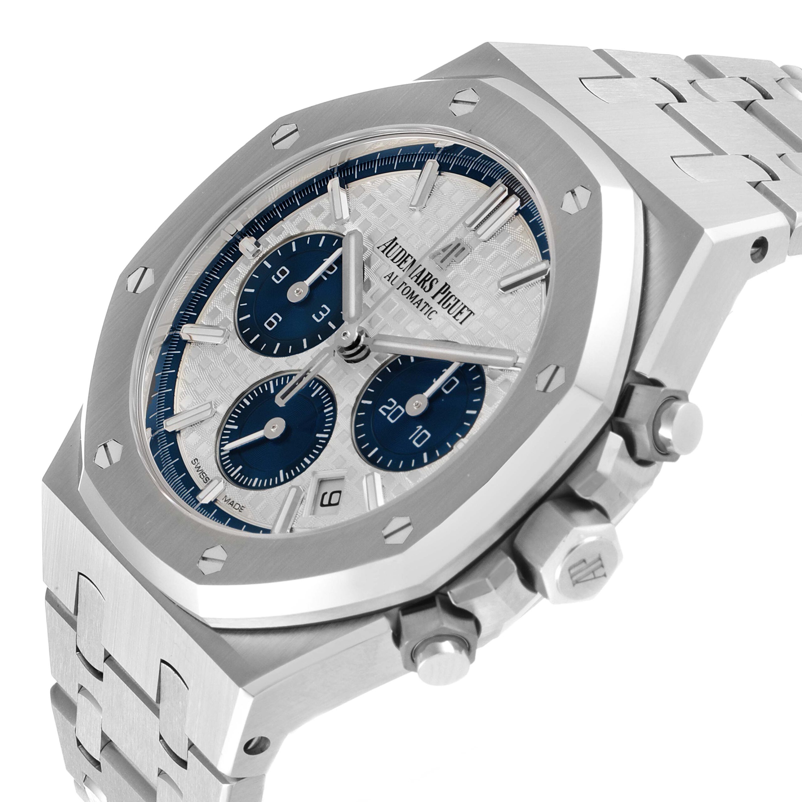 Audemars Piguet Royal Oak Chronograph Steel Mens Watch 26315ST Box Card