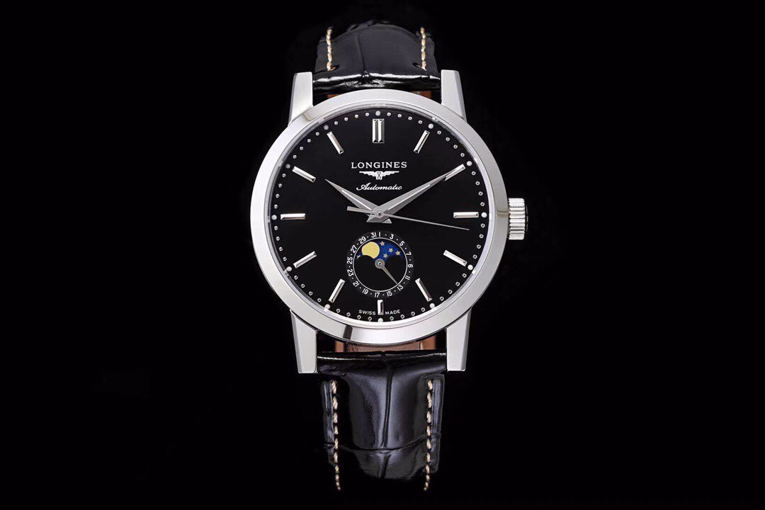 Longines L4.826.4.92.2 moon phase watch