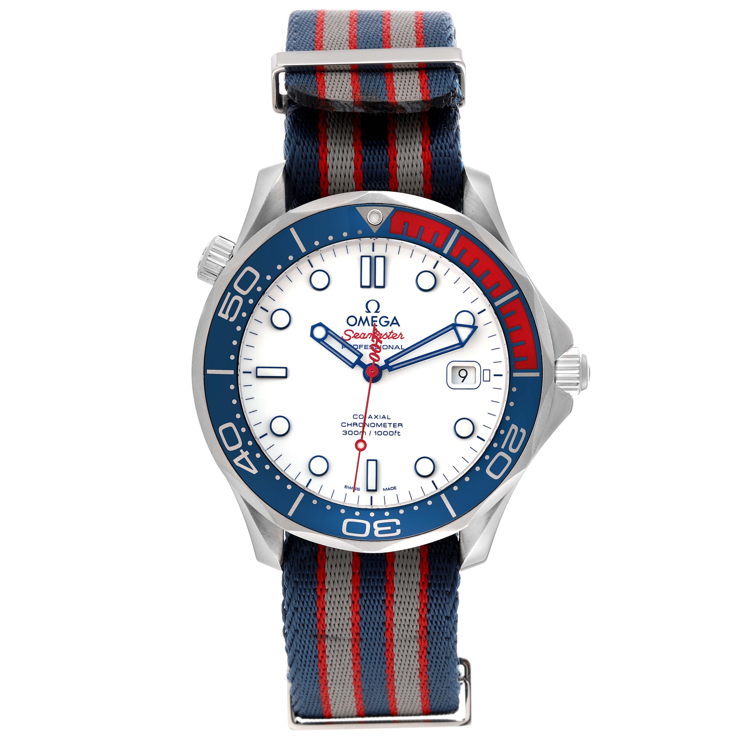 Omega Seamaster James Bond Commander LE Steel Watch 212.32.41.20.04.001 Box Card